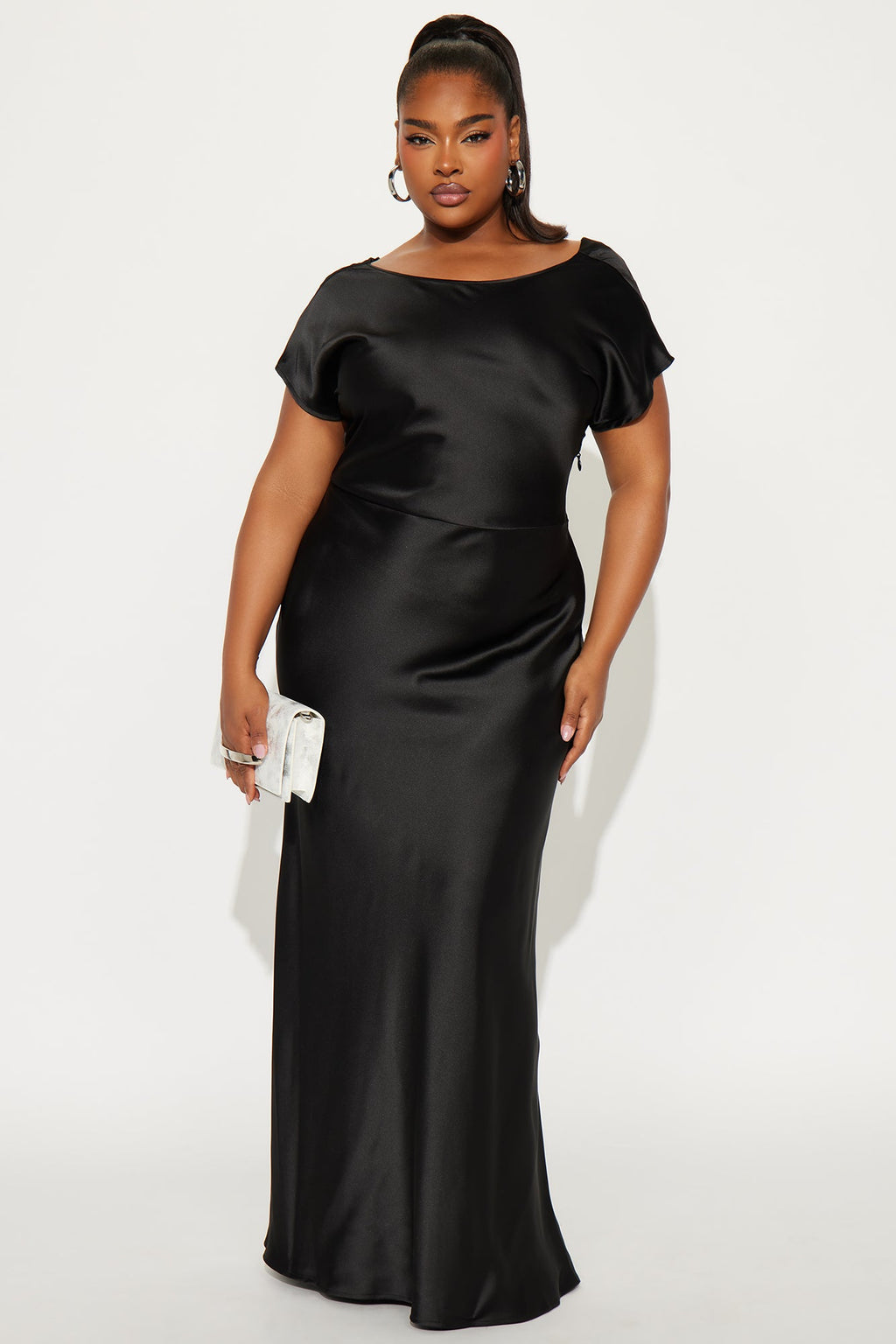 Gleaming Beauty Backless Maxi Gown - Black