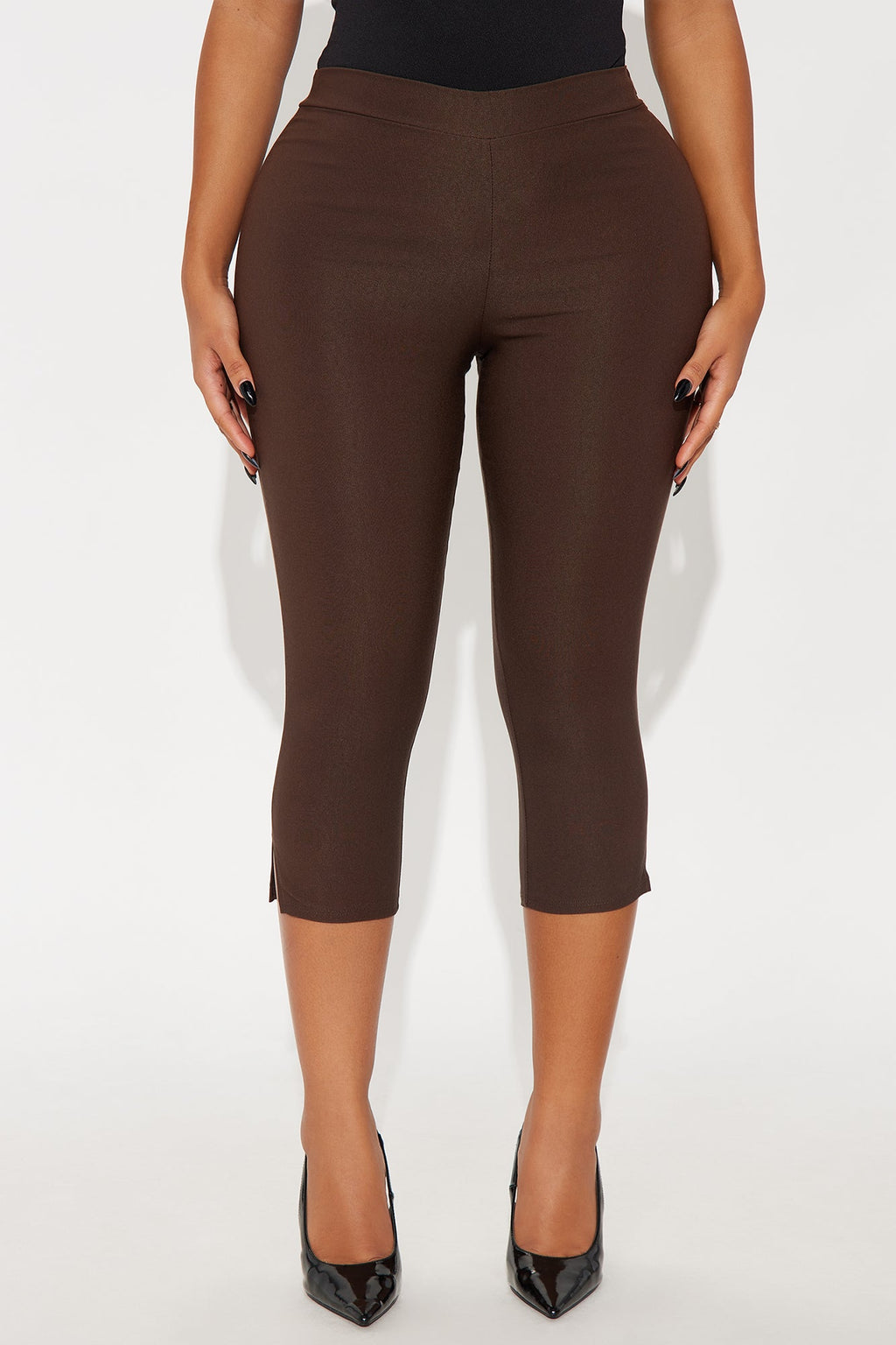 Natalia Millennium Capri Skinny Pant 20″ - Chocolate