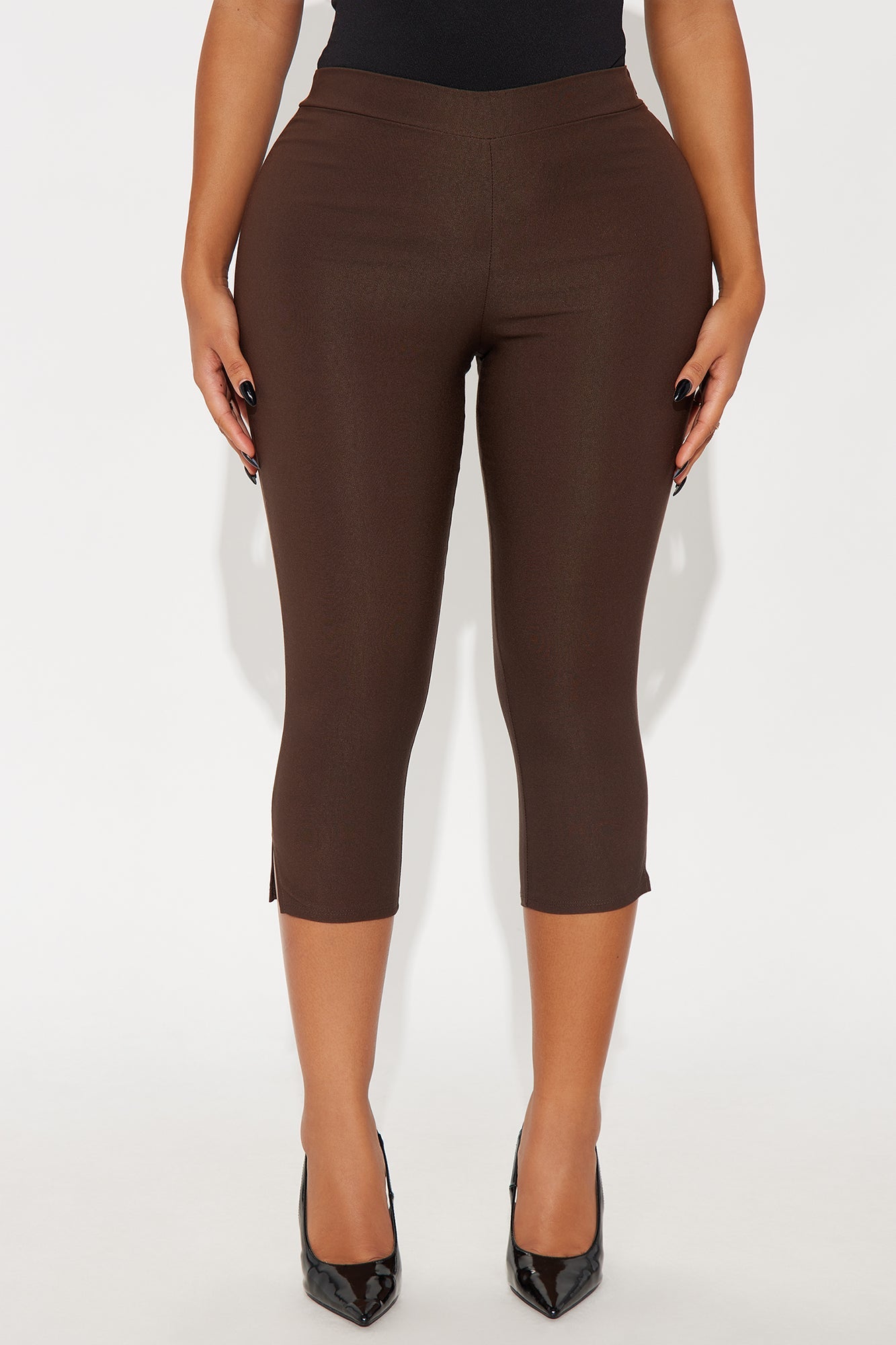 Natalia Millennium Capri Skinny Pant 20″ - Chocolate