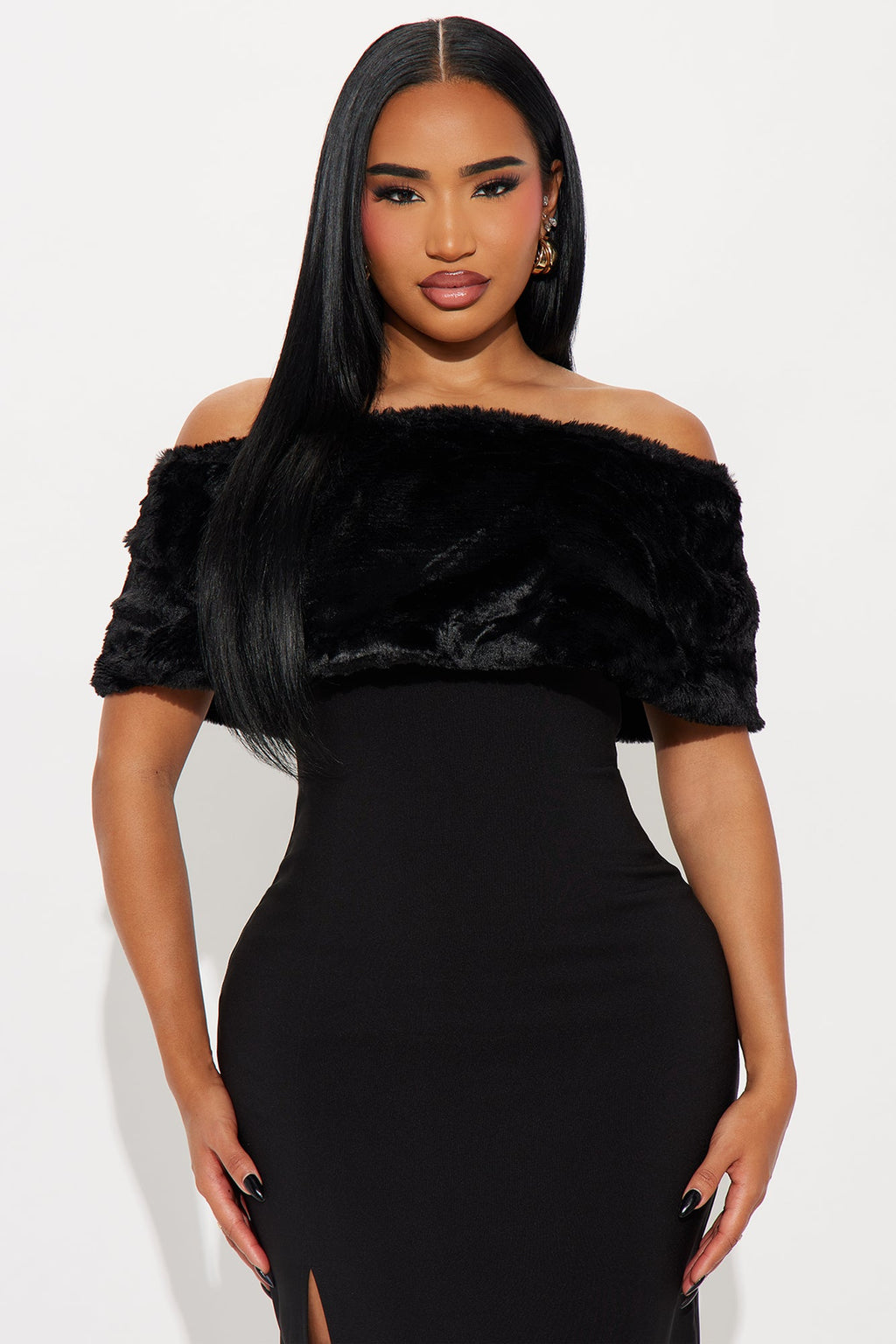 Martini Mood 2 Piece Maxi Dress - Black