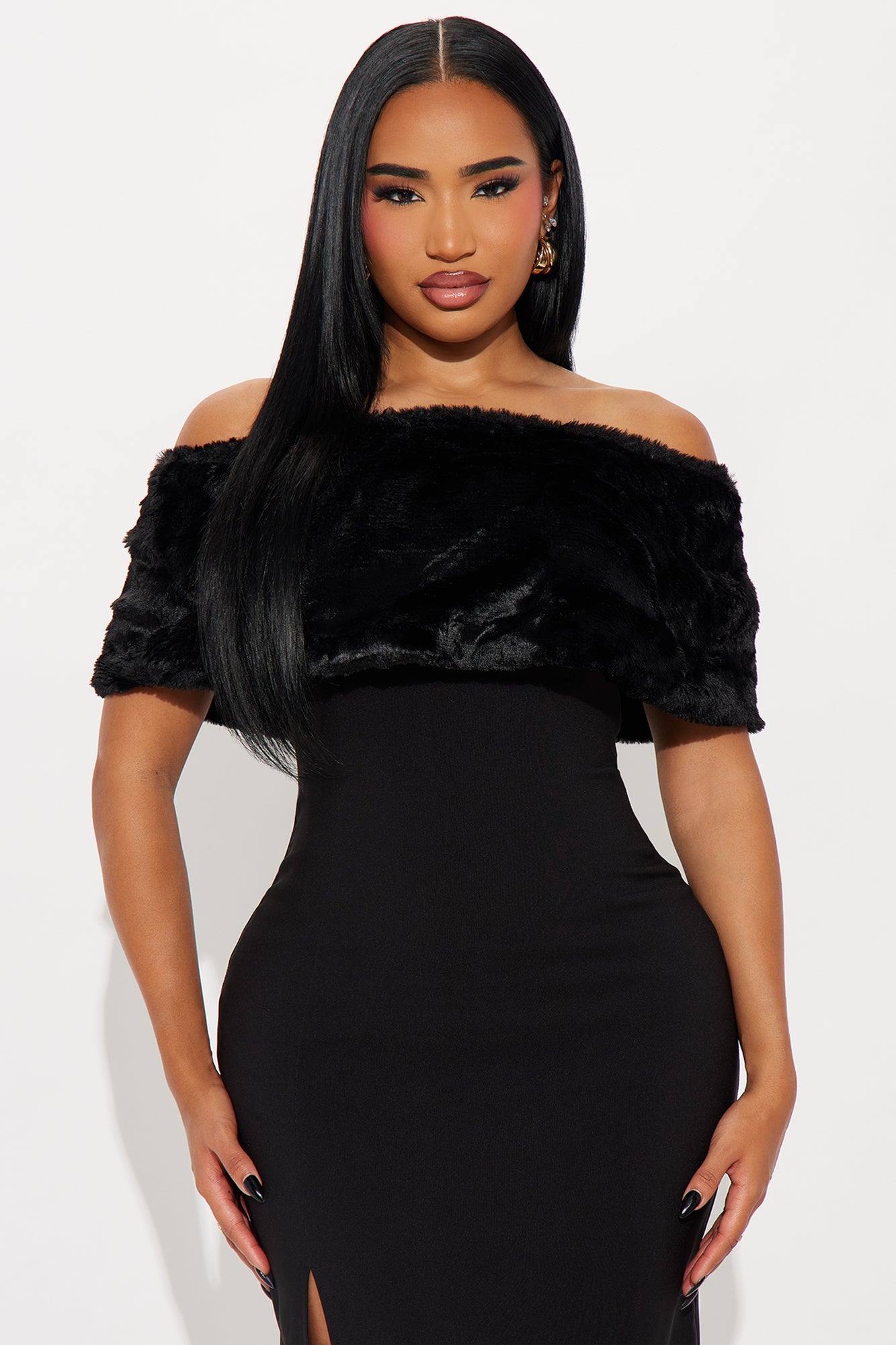 Martini Mood 2 Piece Maxi Dress - Black
