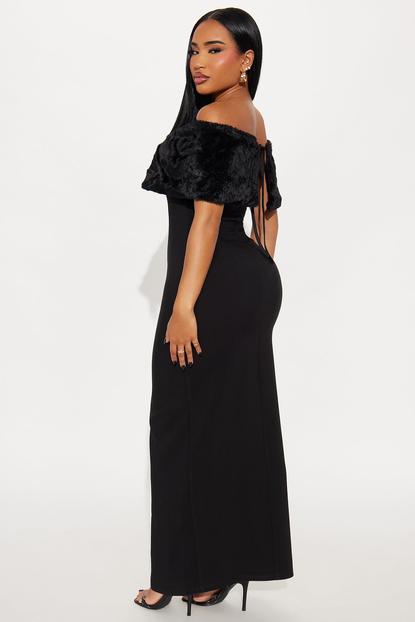 Martini Mood 2 Piece Maxi Dress - Black