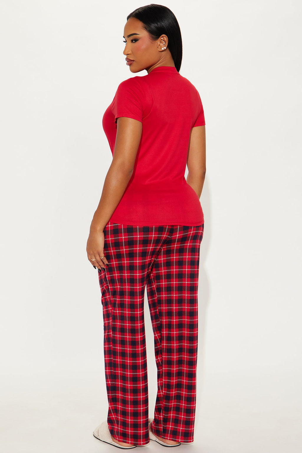 Most Likely To Matching Family Short Sleeve PJ Pant Set - Red