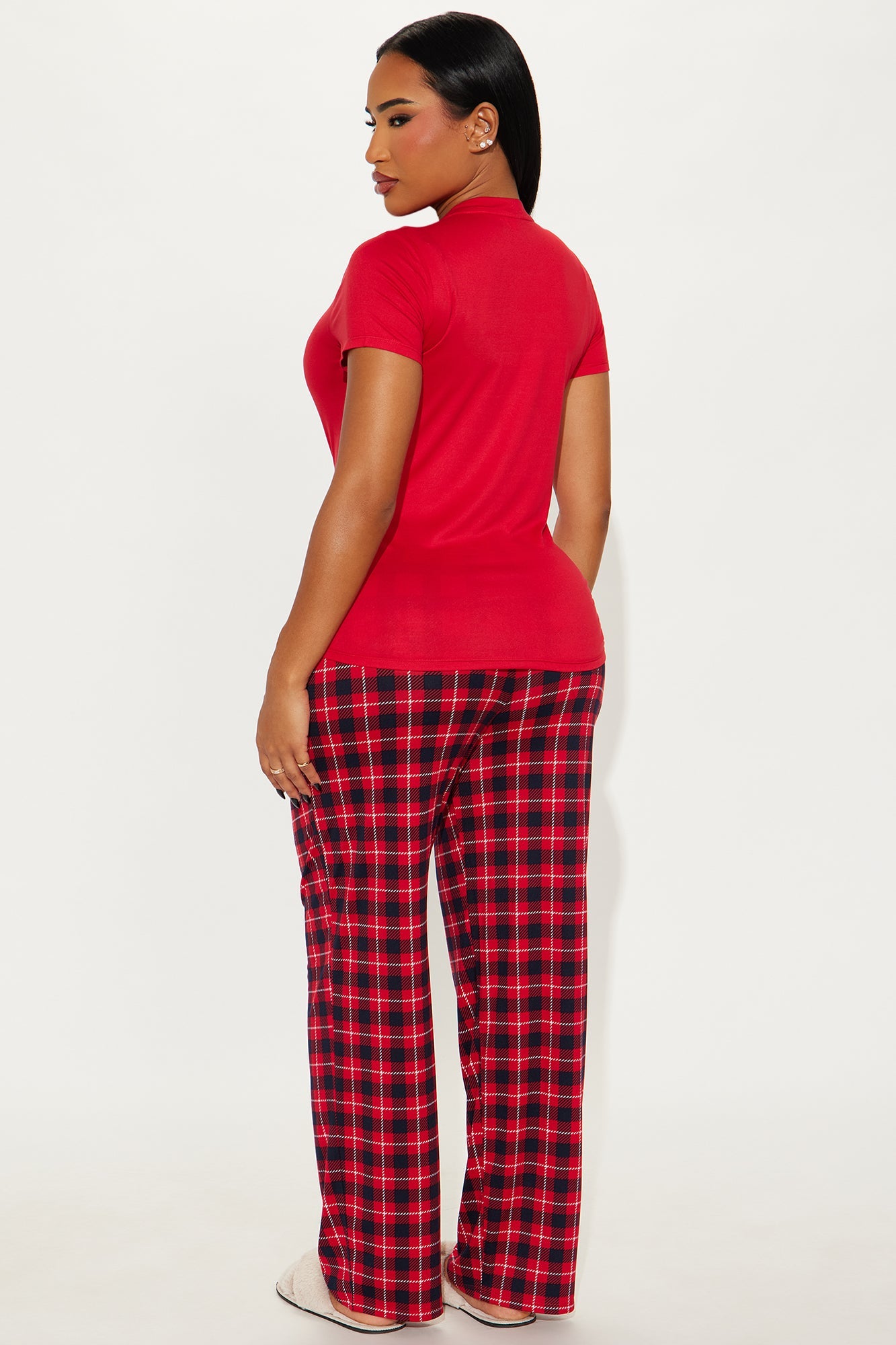 Most Likely To Matching Family Short Sleeve PJ Pant Set - Red