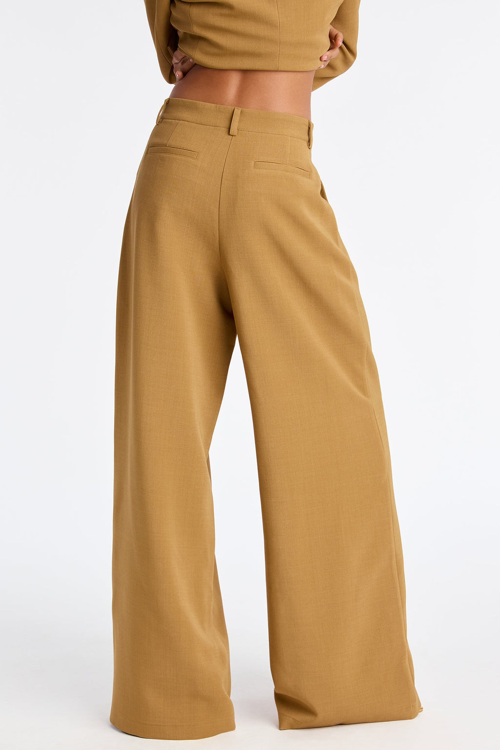Leslie Pleated Trouser Pant 33″ - Mustard