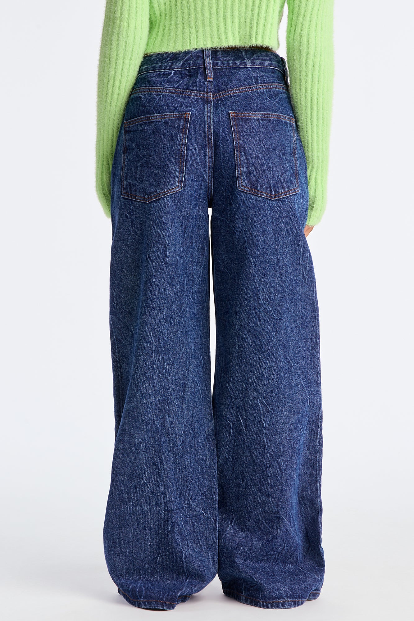 Set Me Free High Rise Wide Leg Jeans - Dark Wash