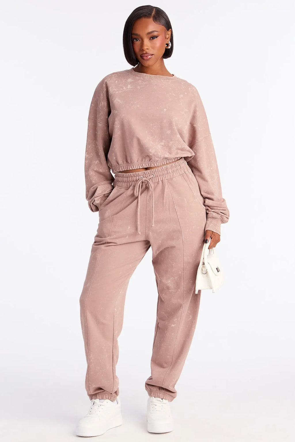 Willow Washed Jogger Set - Mocha 