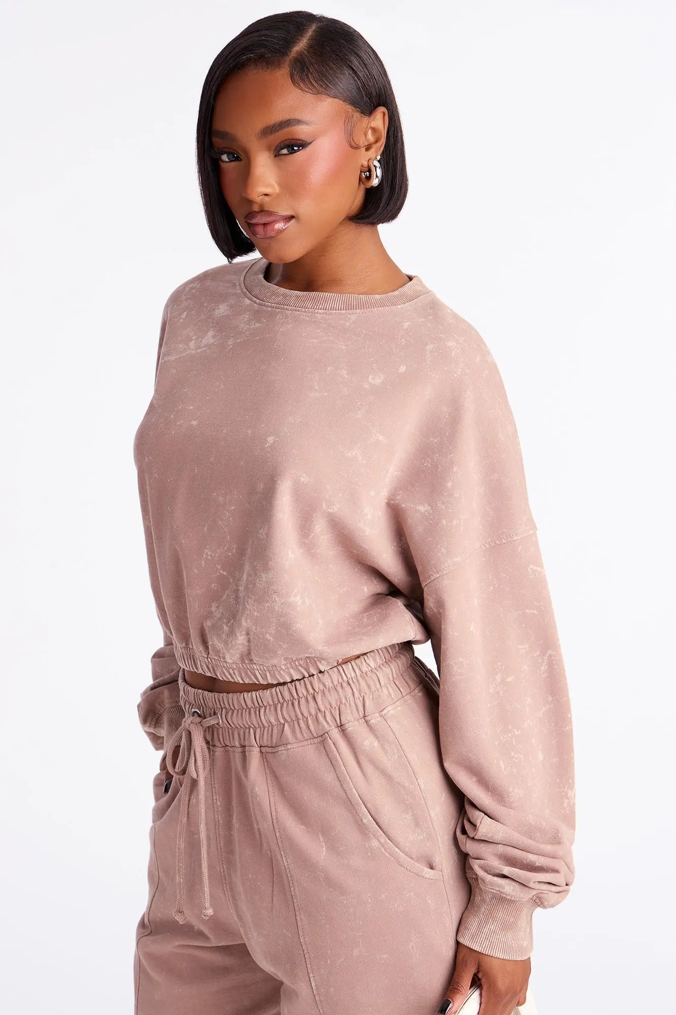Willow Washed Jogger Set - Mocha 
