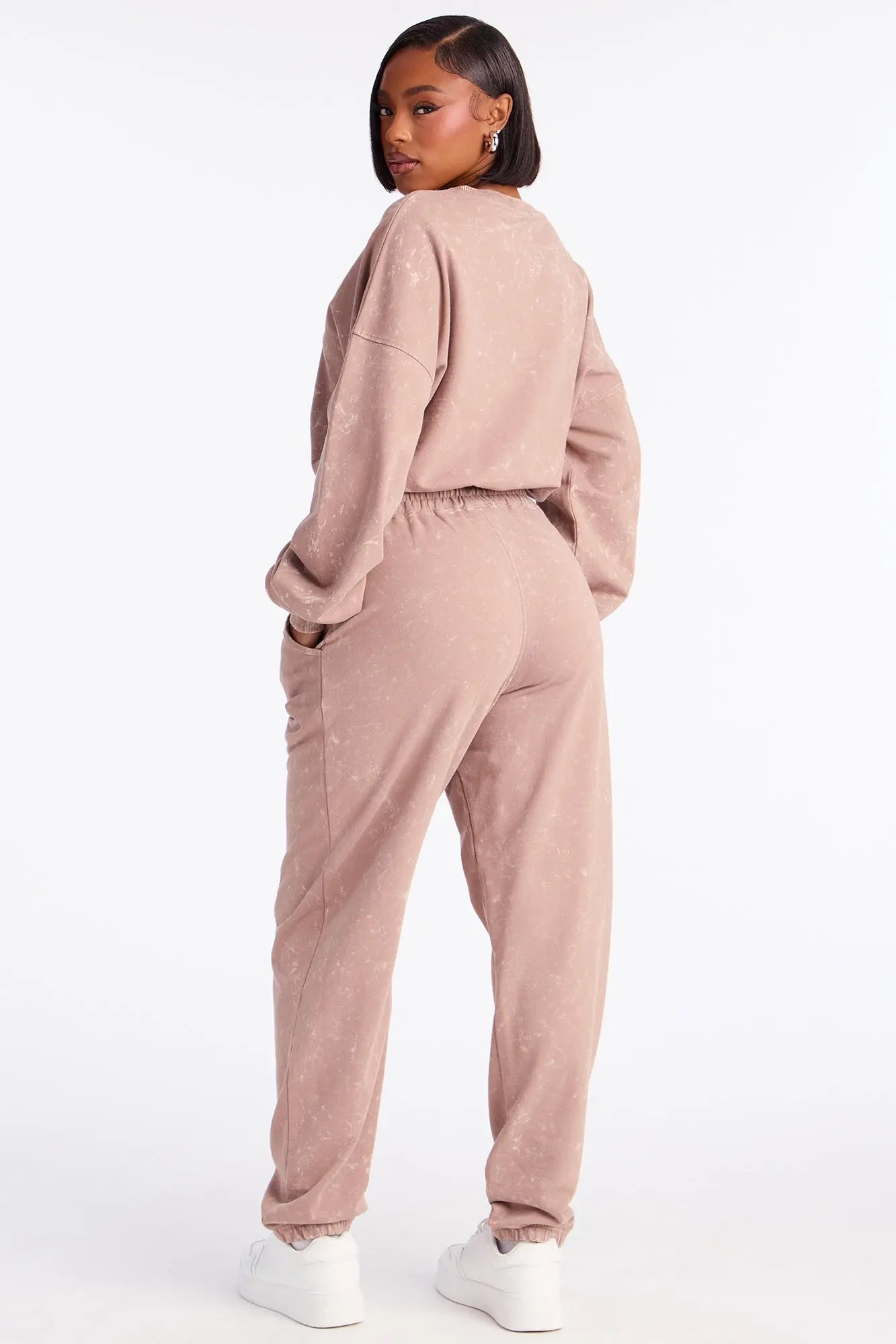 Willow Washed Jogger Set - Mocha 