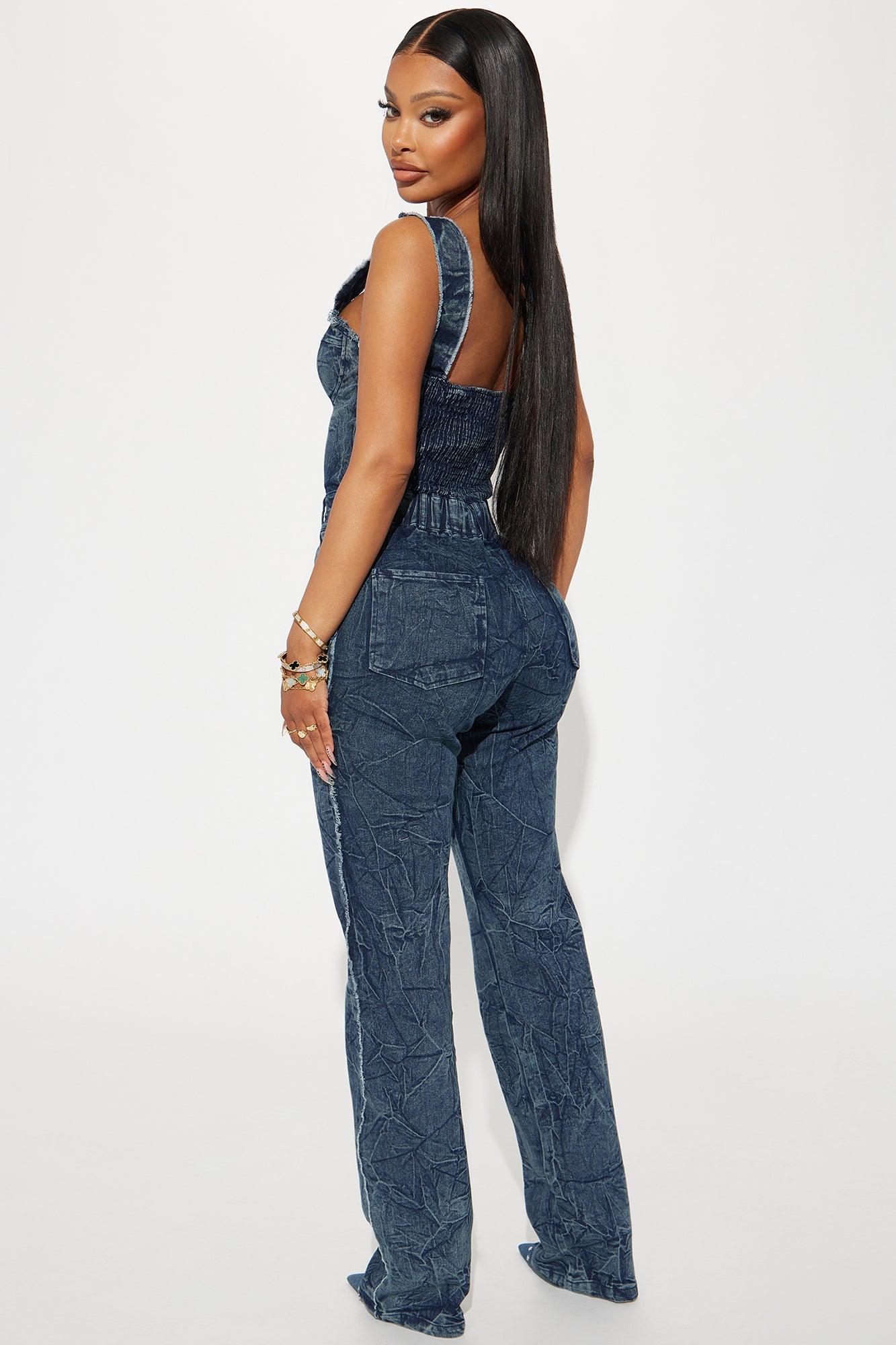 Trust Issues Denim Jumpsuit - Dark Wash