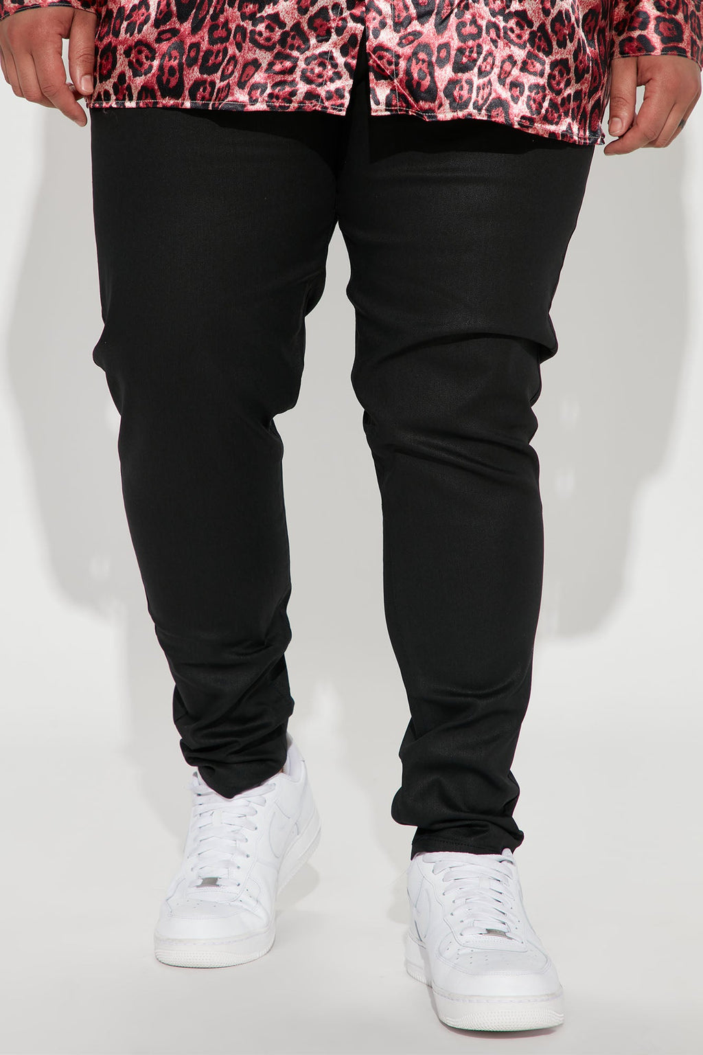 Not Like Others Waxed Slim Taper Jean - Black
