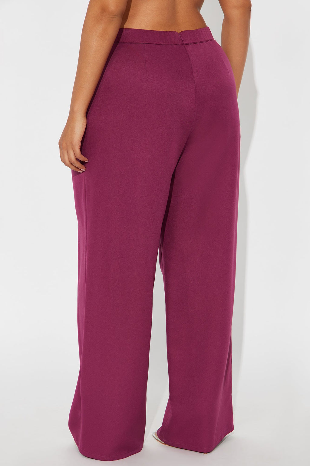 Rumor Has It Crepe Woven Wide Leg Pant 32 - Raspberry