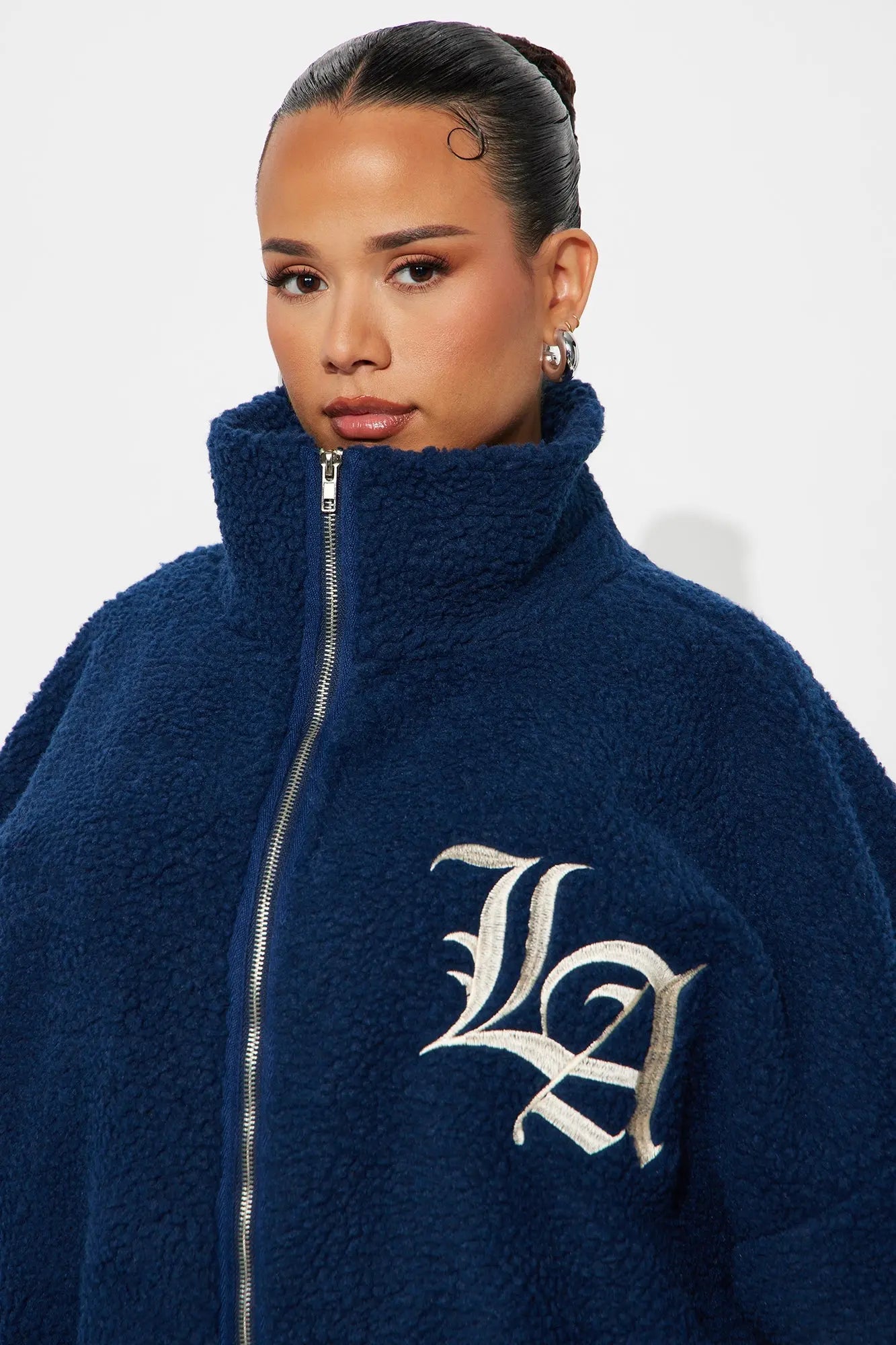 Los Angeles Worldwide Varsity Jacket - Blue 