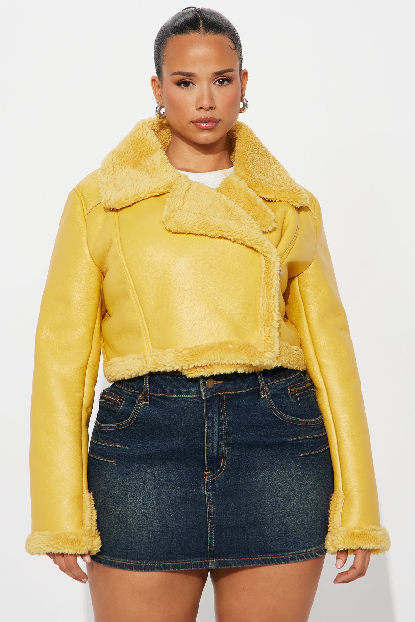 Crossing Ways Moto Jacket - Yellow