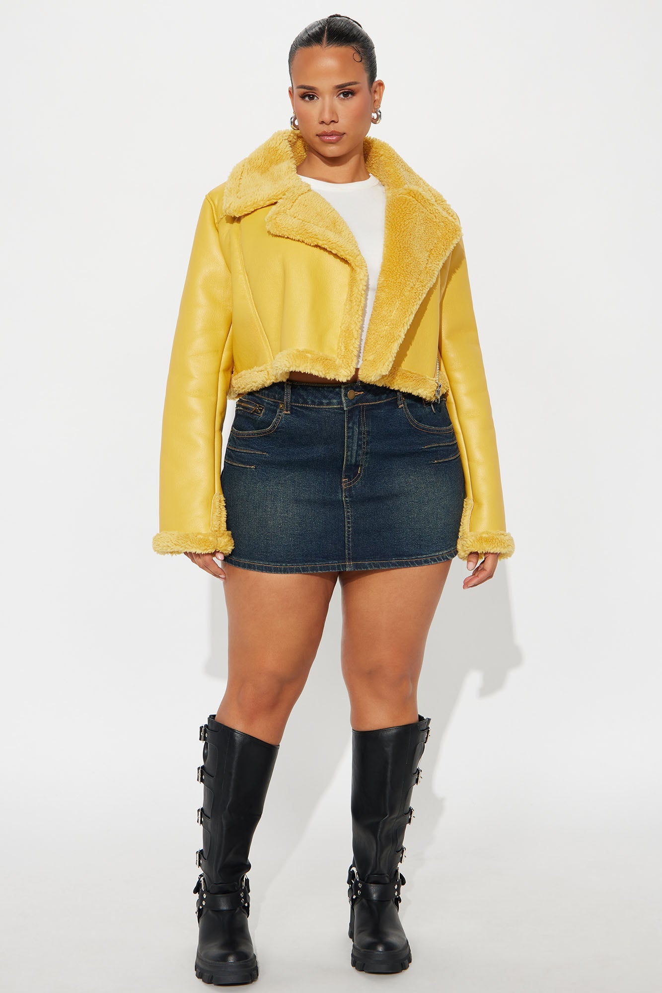 Unpredictable Vintage Wash Denim Mini Skirt - Vintage Wash