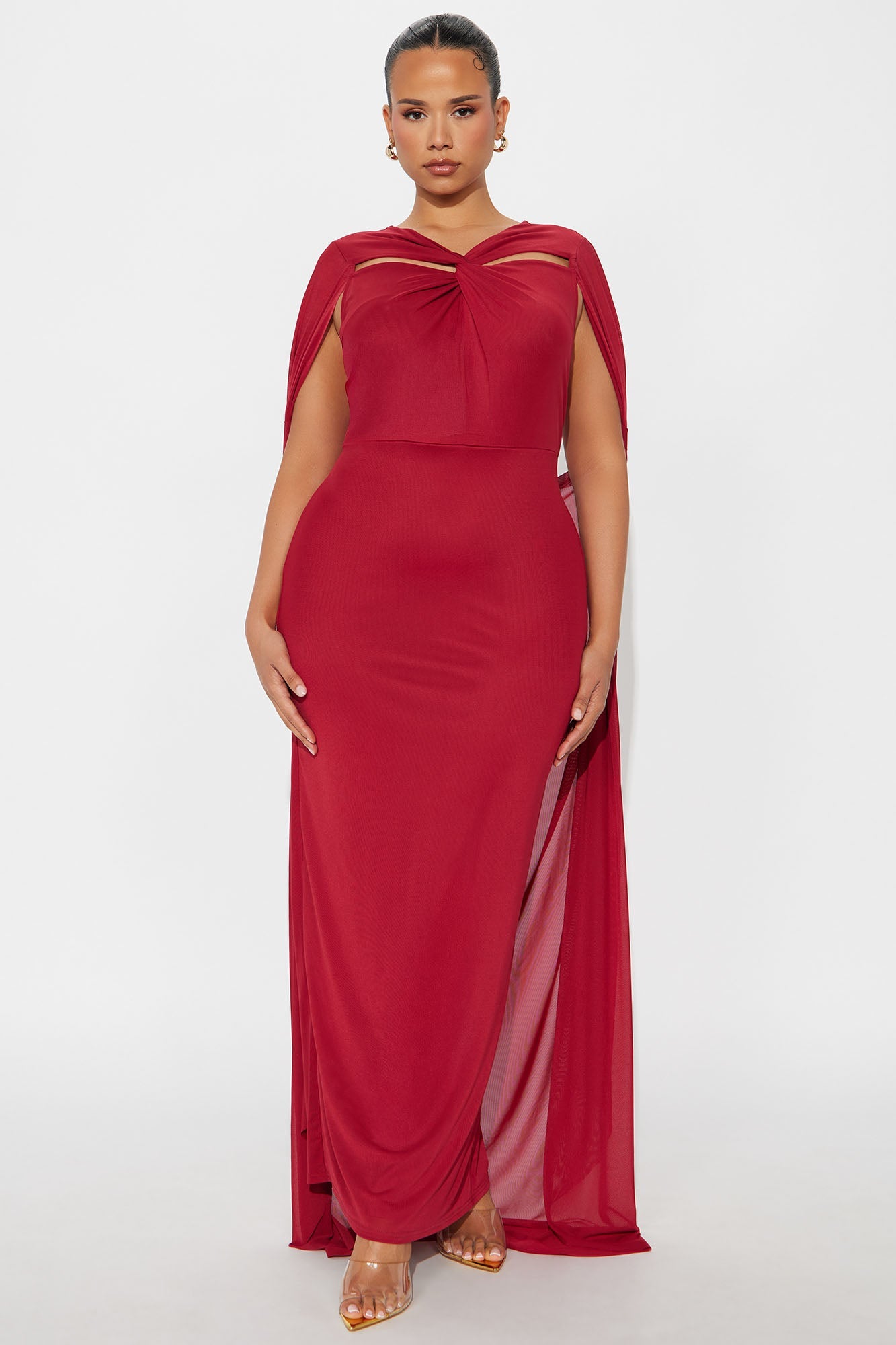 Soul Lover Mesh Maxi Gown - Red