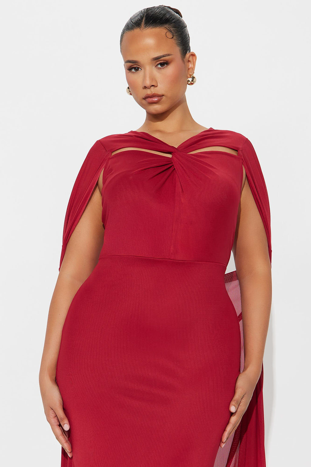 Soul Lover Mesh Maxi Gown - Red