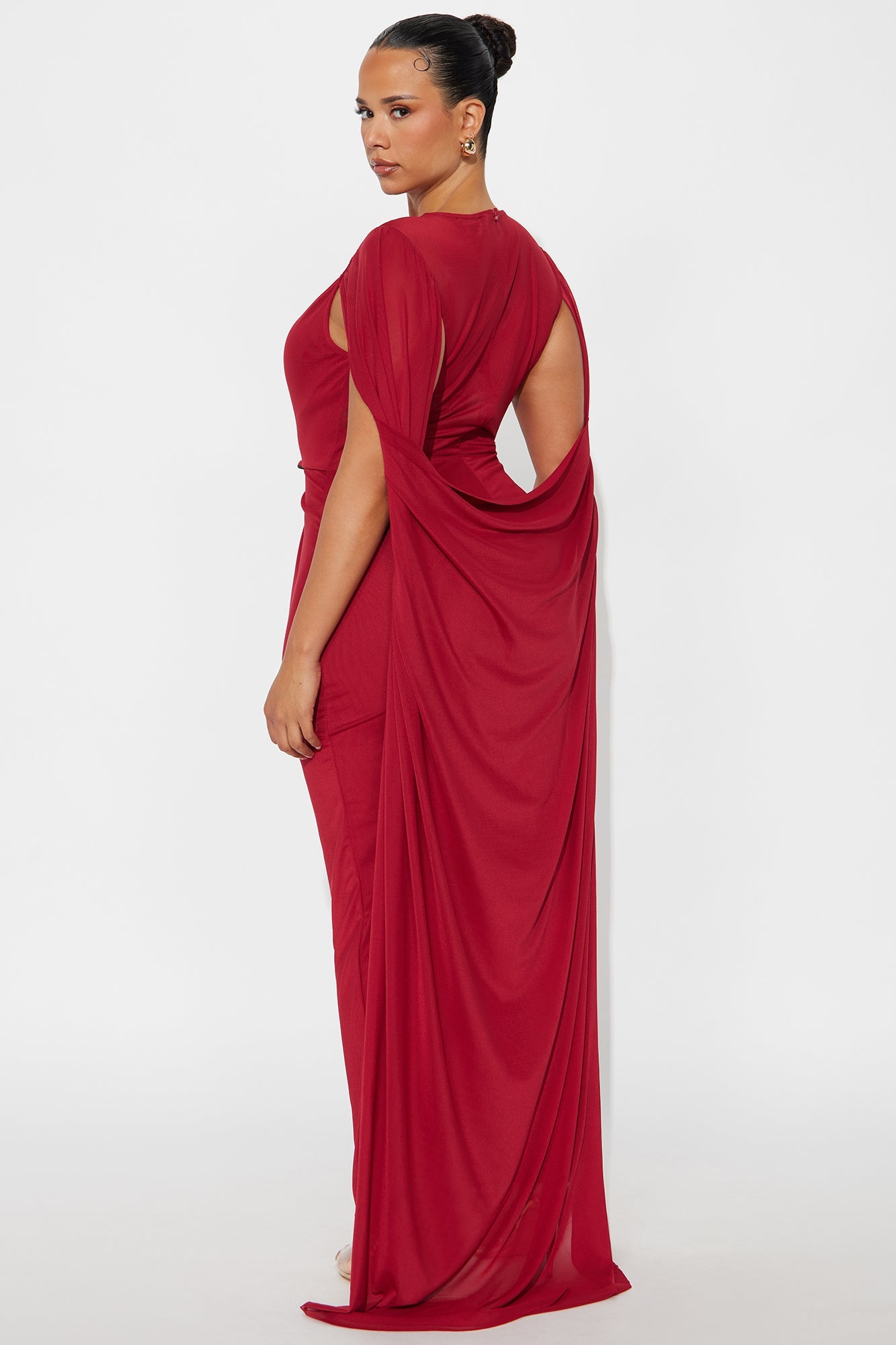 Soul Lover Mesh Maxi Gown - Red