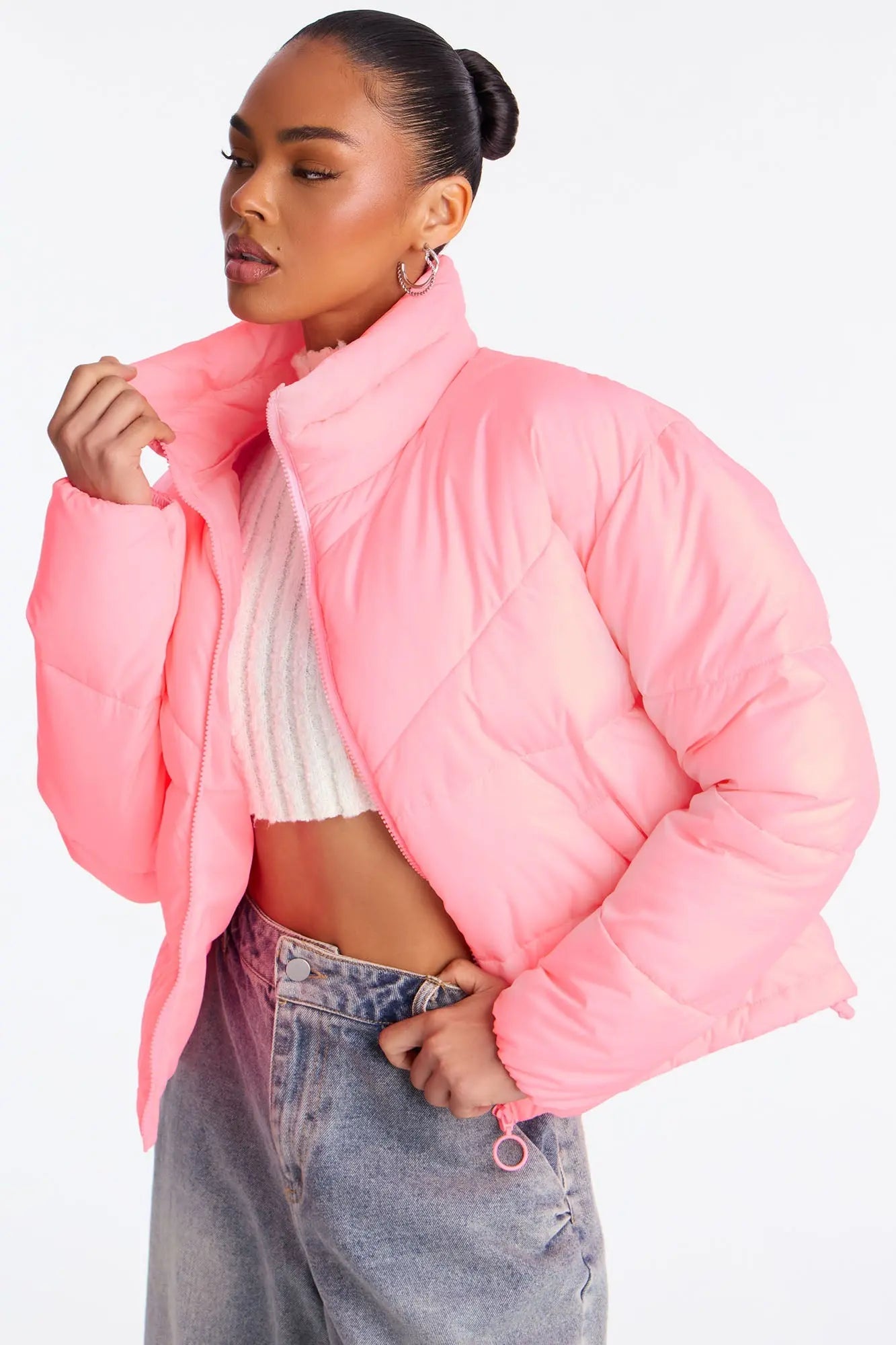 City Streets Puffer Jacket - Pink 
