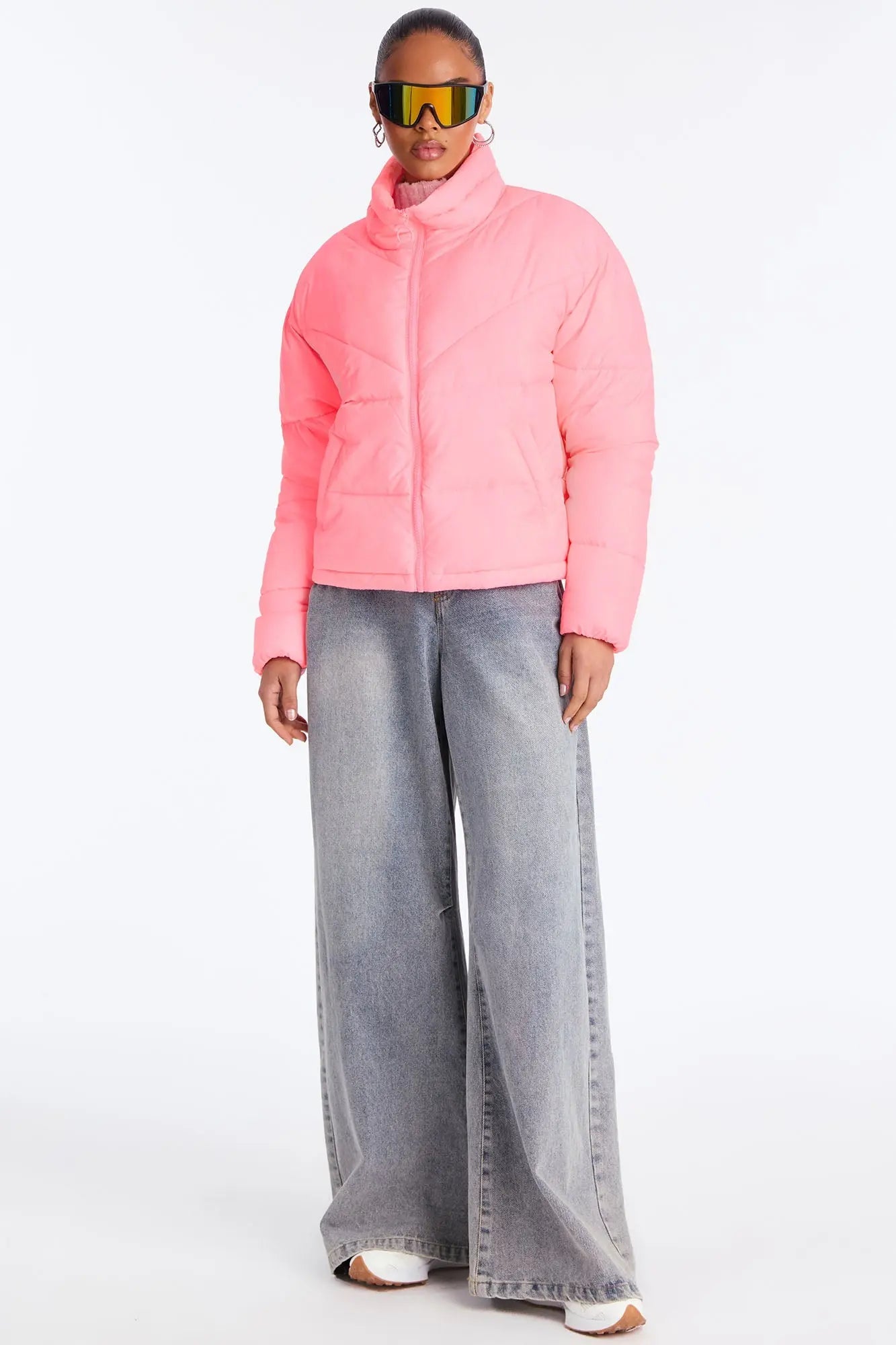 City Streets Puffer Jacket - Pink 