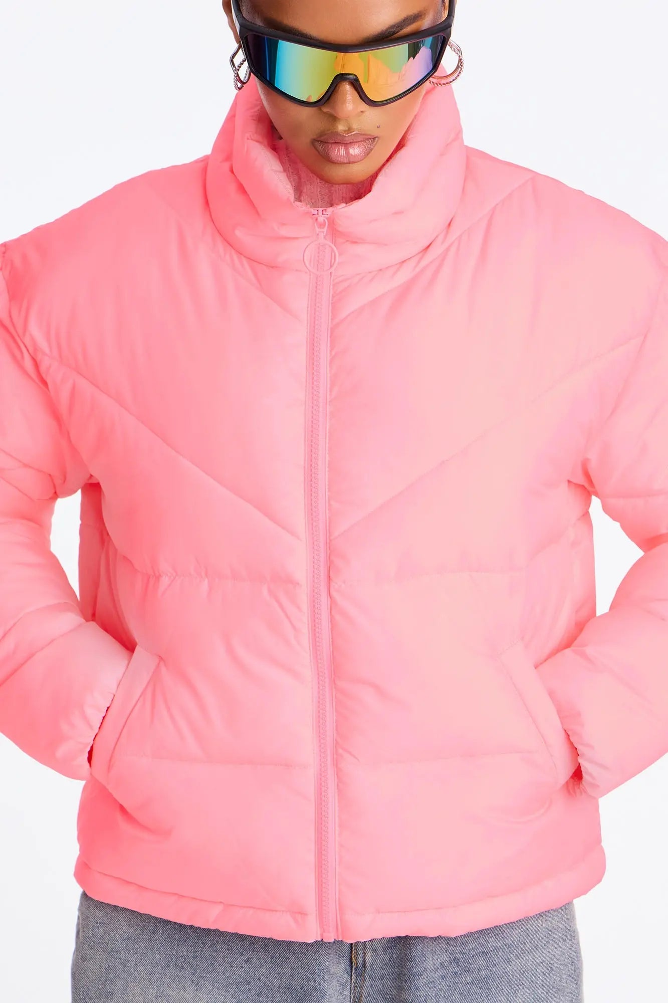 City Streets Puffer Jacket - Pink 