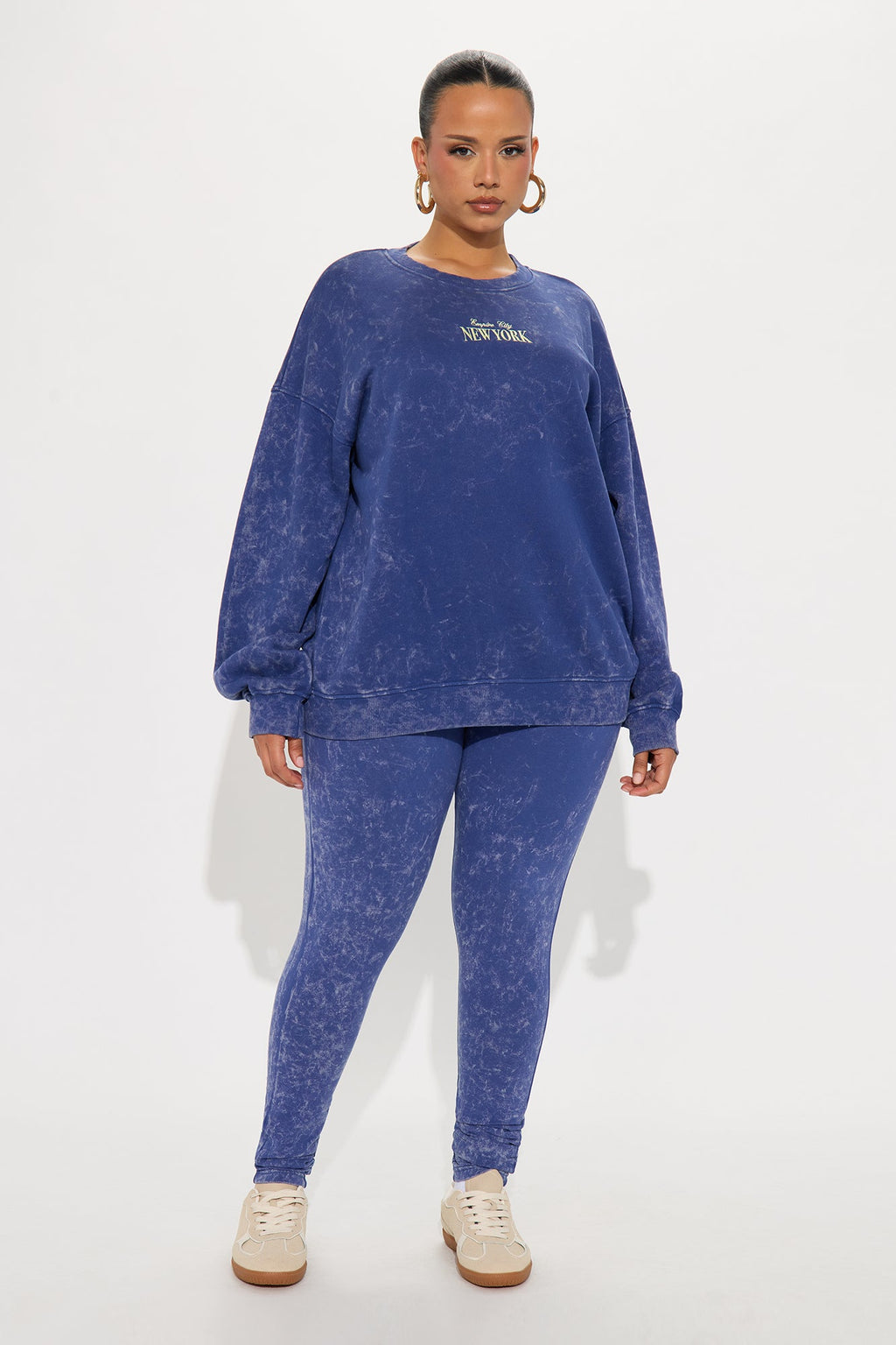 Empire City Fleece Legging Set - Blue