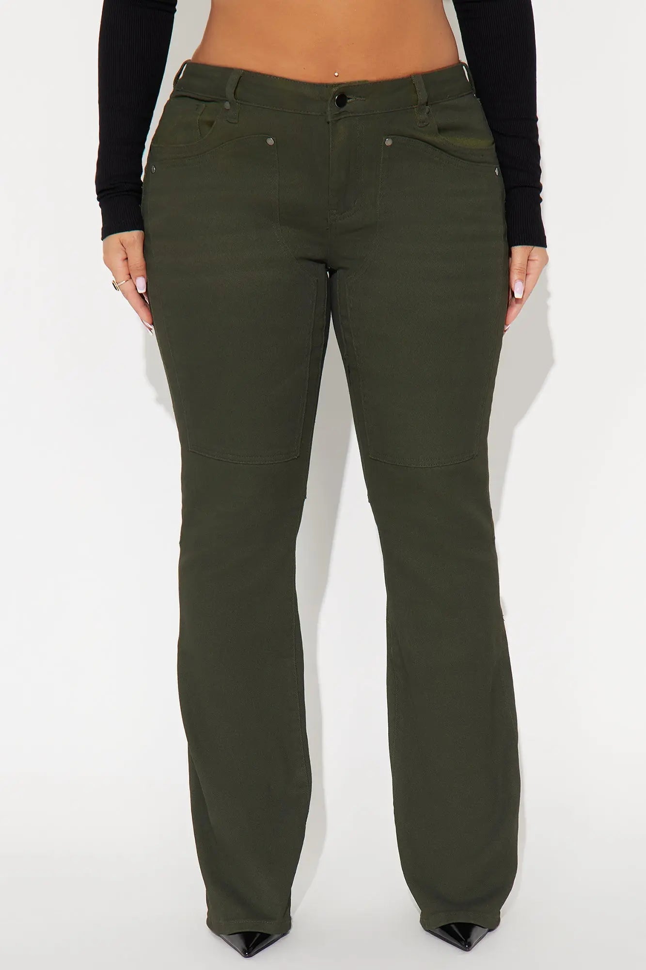 Headed West Straight Leg Pant - Dark Olive 