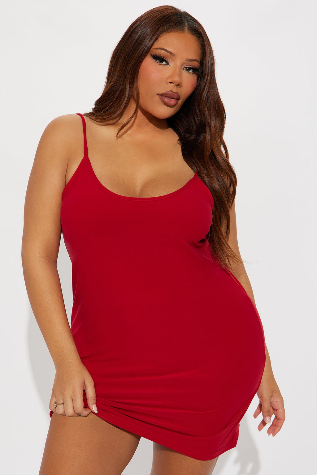 Dreamy Mood PJ Sleep Dress - Red 