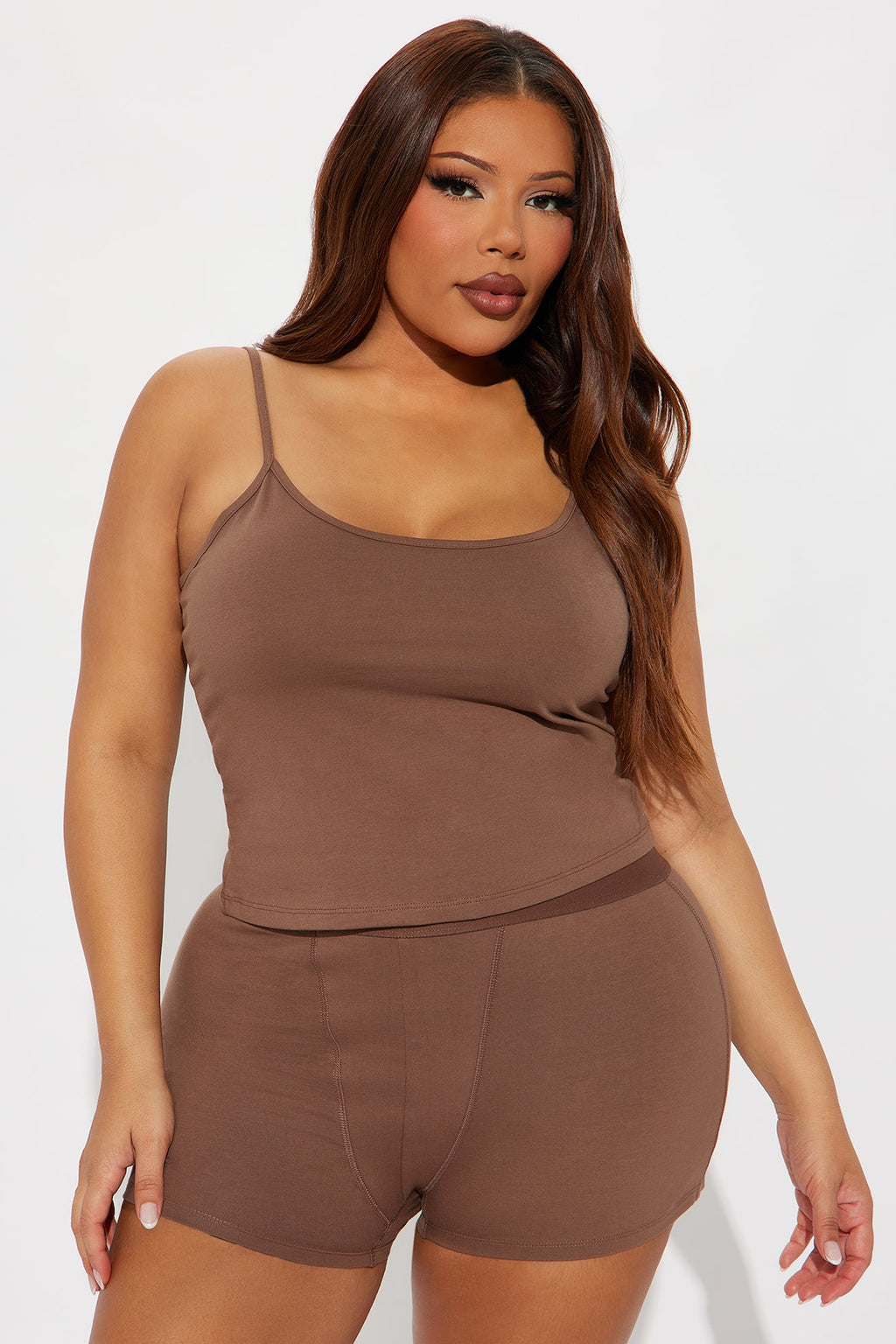 FN Mood PJ Boxer Short Set - Chocolate