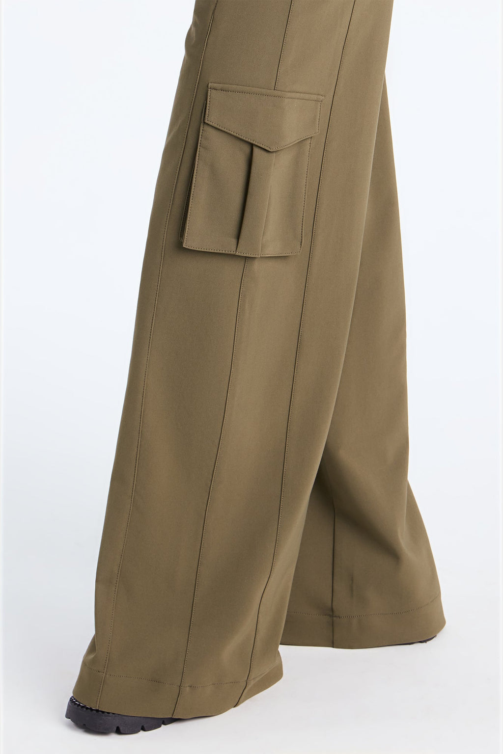 Rebel Heart Extreme Wide Leg Cargo Pant 32″ - Olive