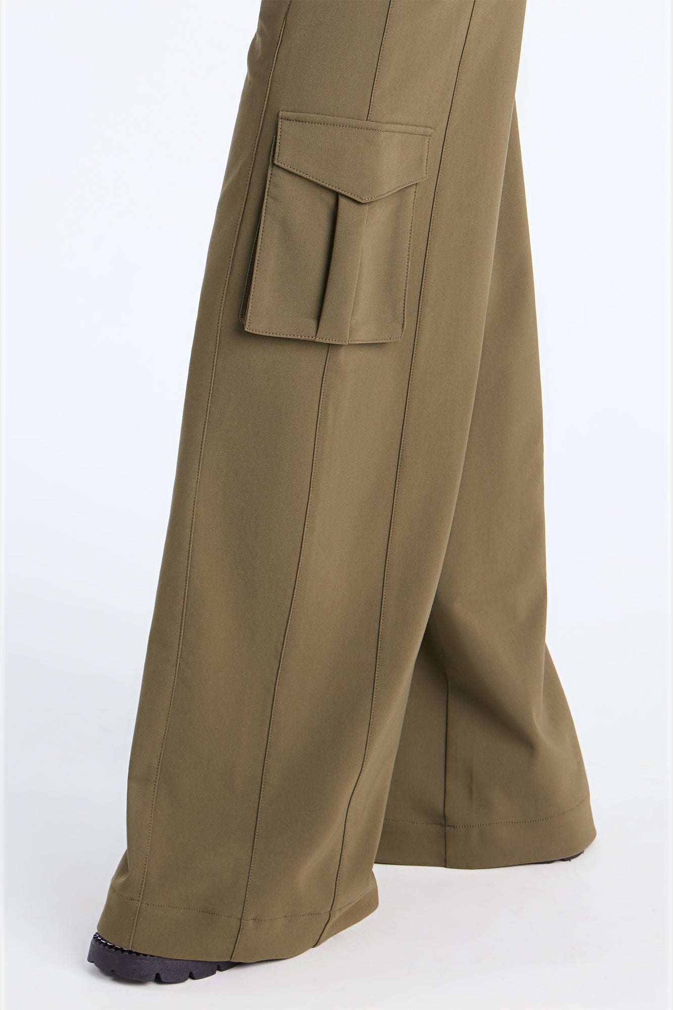 Rebel Heart Extreme Wide Leg Cargo Pant 32″ - Olive