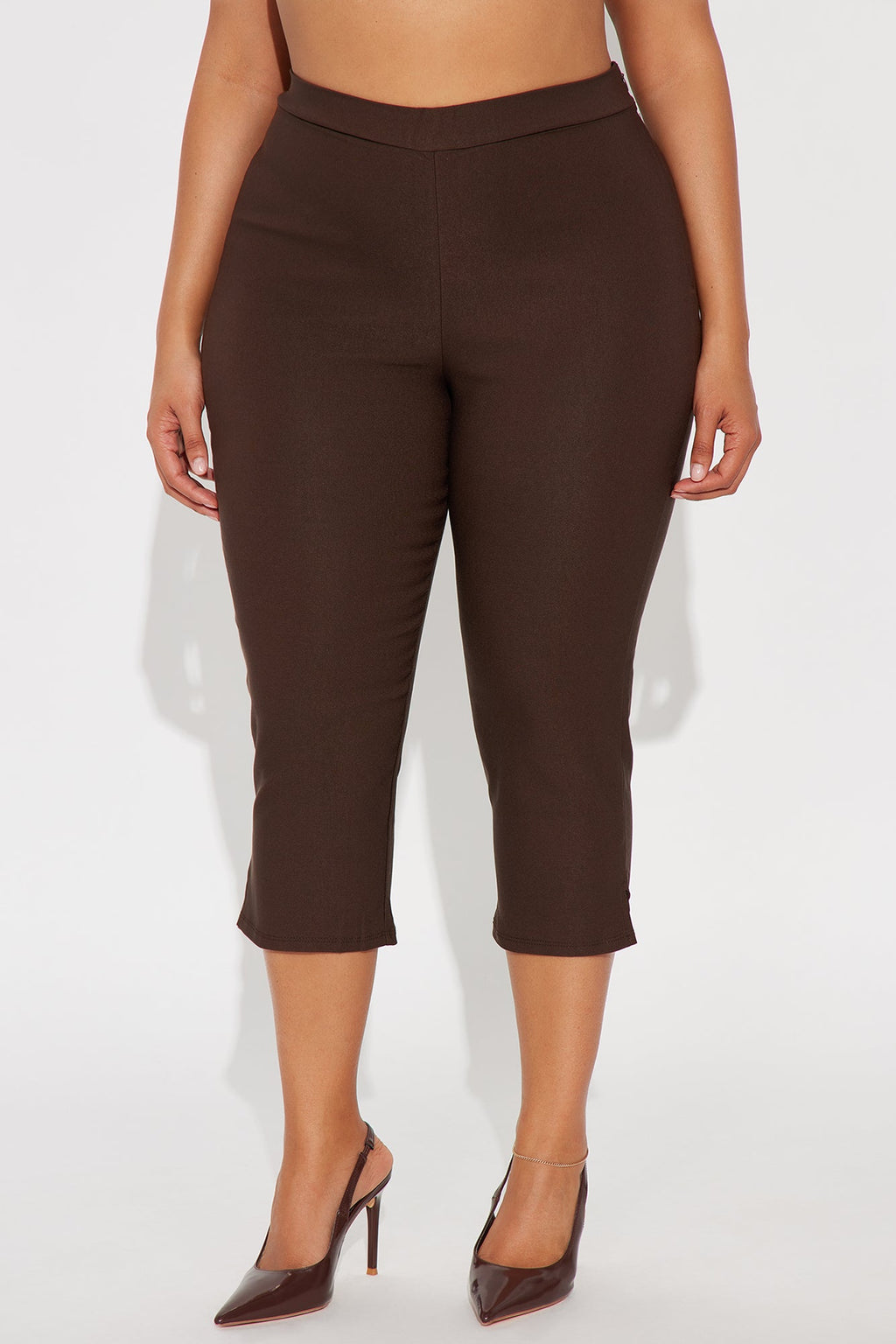 Natalia Millennium Capri Skinny Pant 20″ - Chocolate