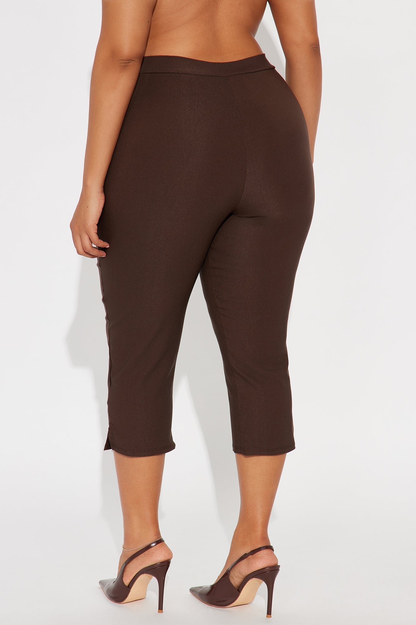 Natalia Millennium Capri Skinny Pant 20″ - Chocolate