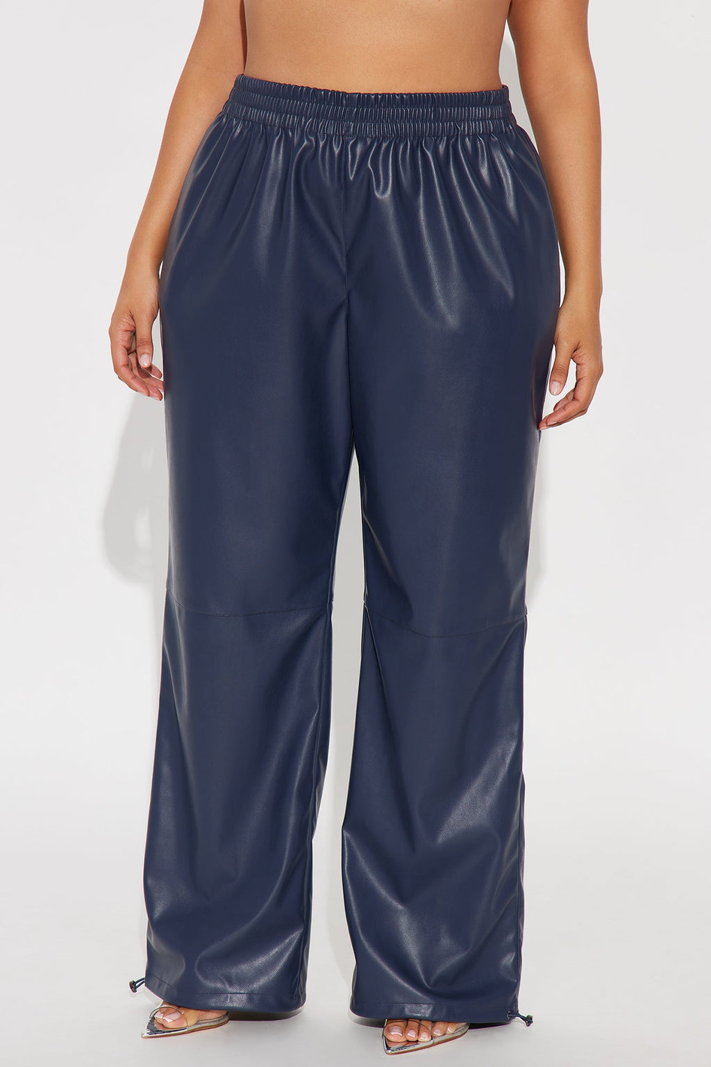 Dana Faux Leather Jogger Pant - Teal