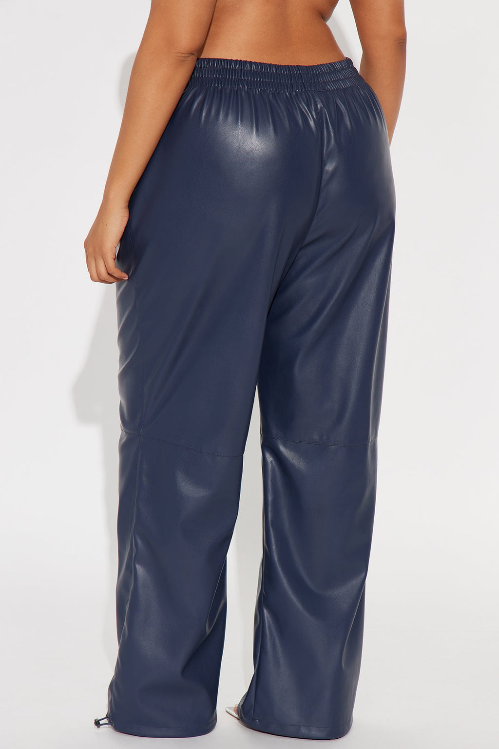 Dana Faux Leather Jogger Pant - Teal