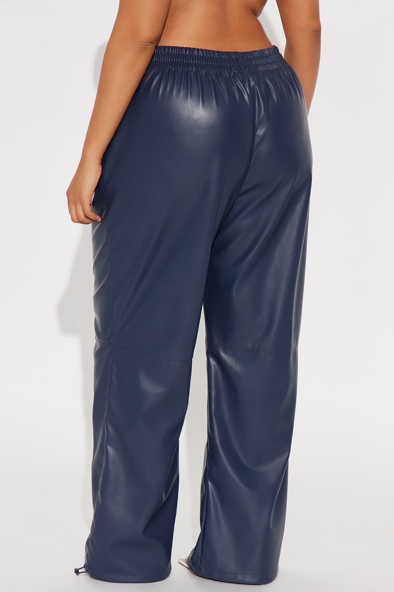 Dana Faux Leather Jogger Pant - Teal
