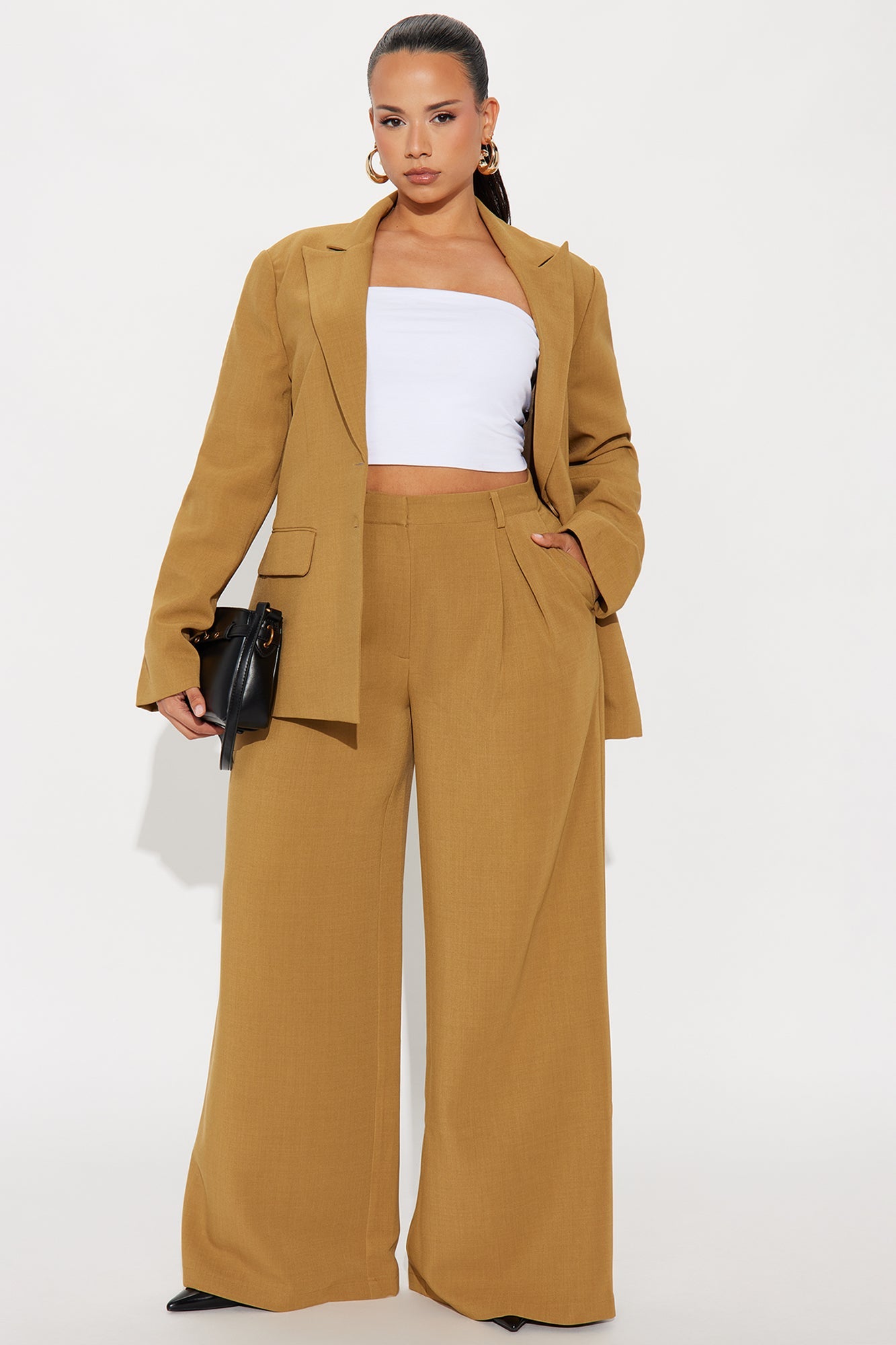 Leslie Fitted Blazer - Mustard