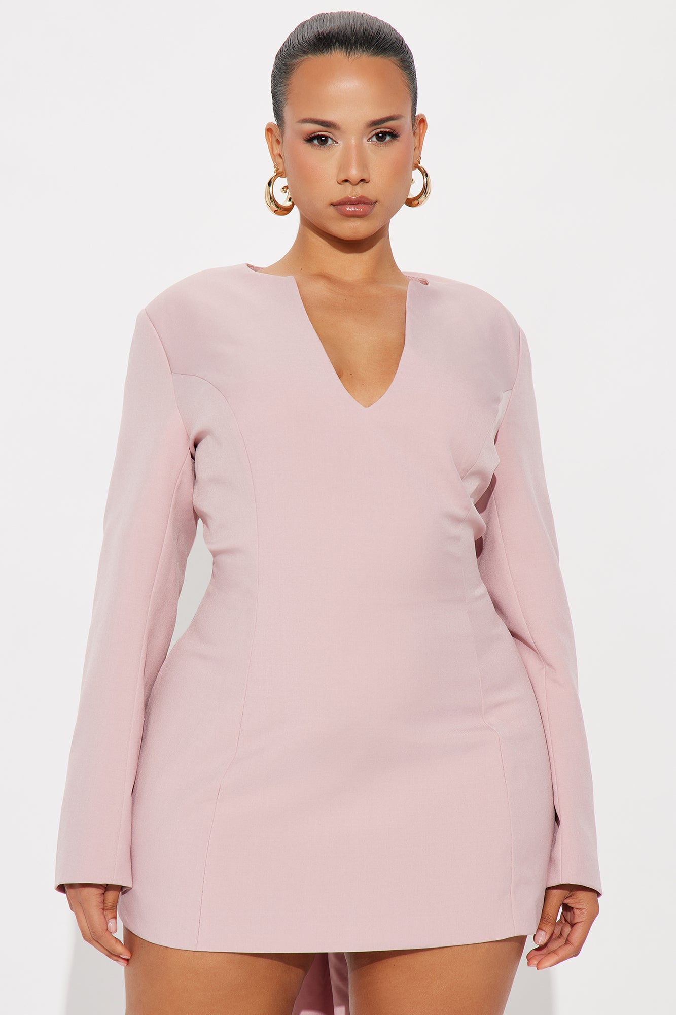 Bow Bae Mini Dress - Pink