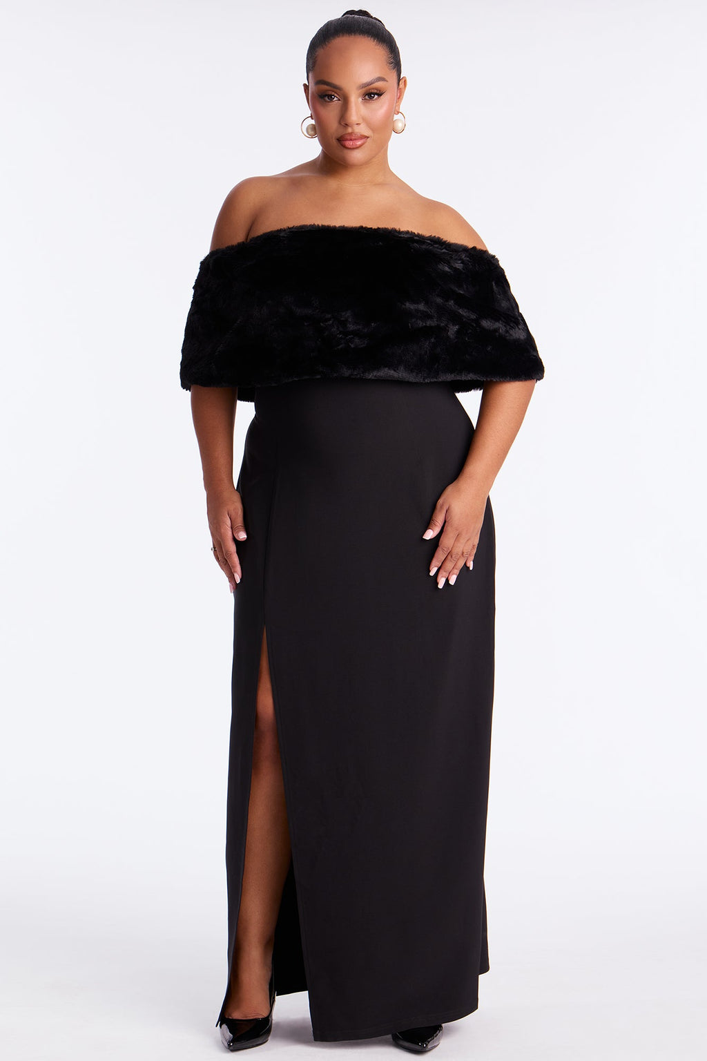Martini Mood 2 Piece Maxi Dress - Black
