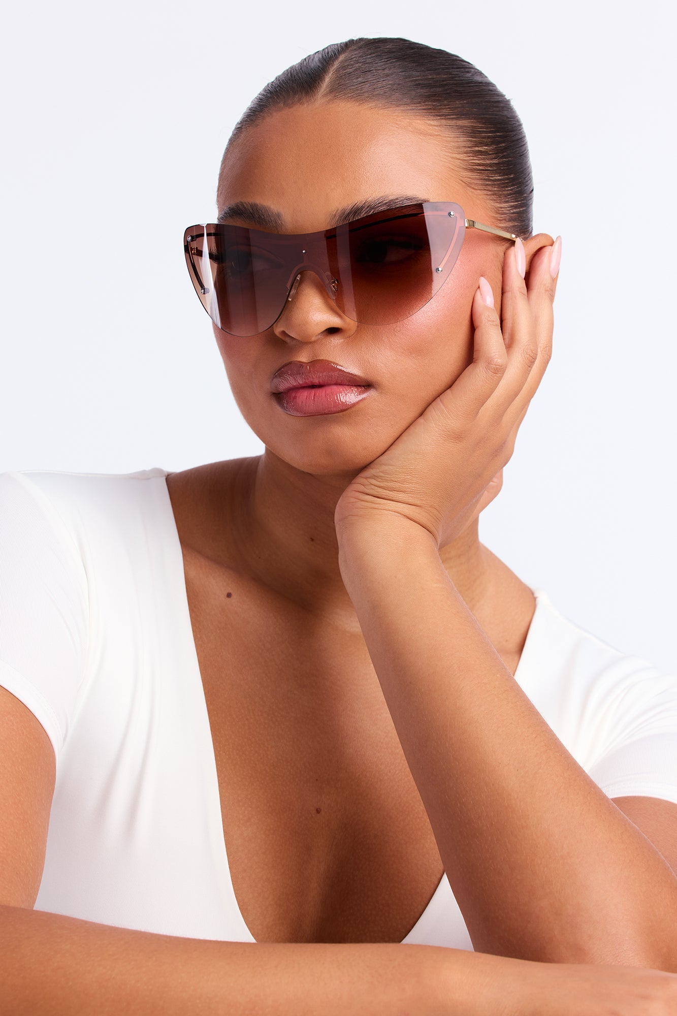 Bringing The Heat Sunglasses - Brown