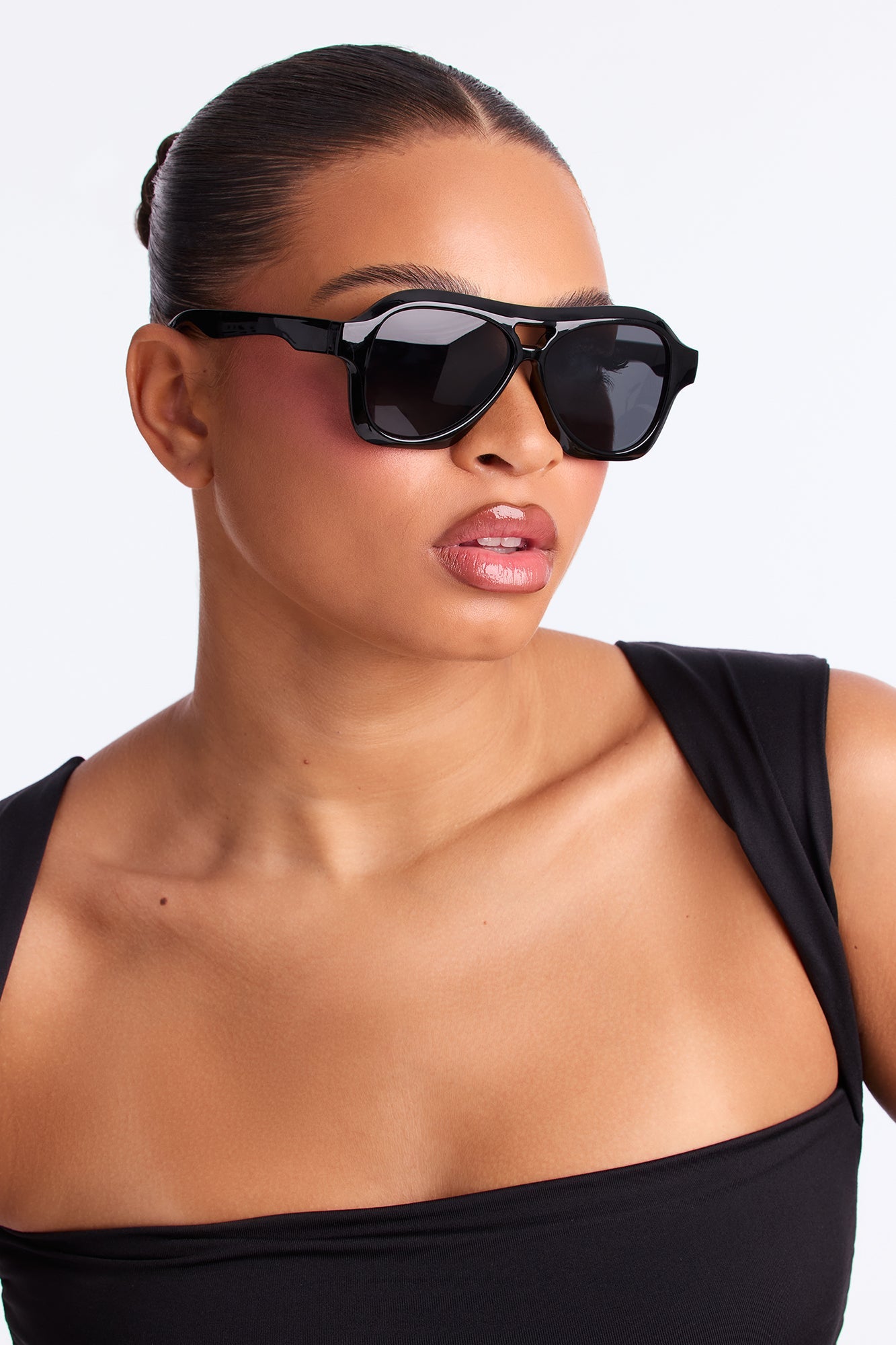 Just Cruising By Aviator Sunglasses - Black