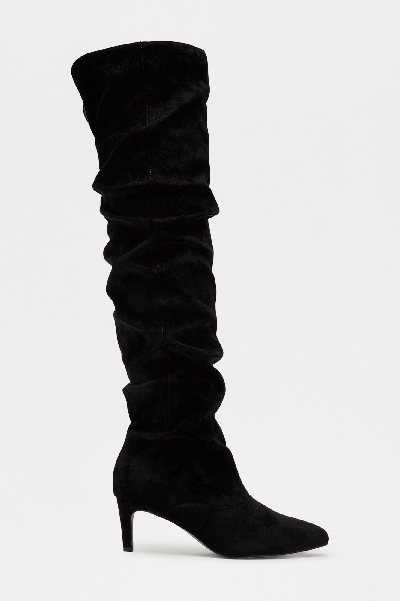 Essex Ruched Boots - Black