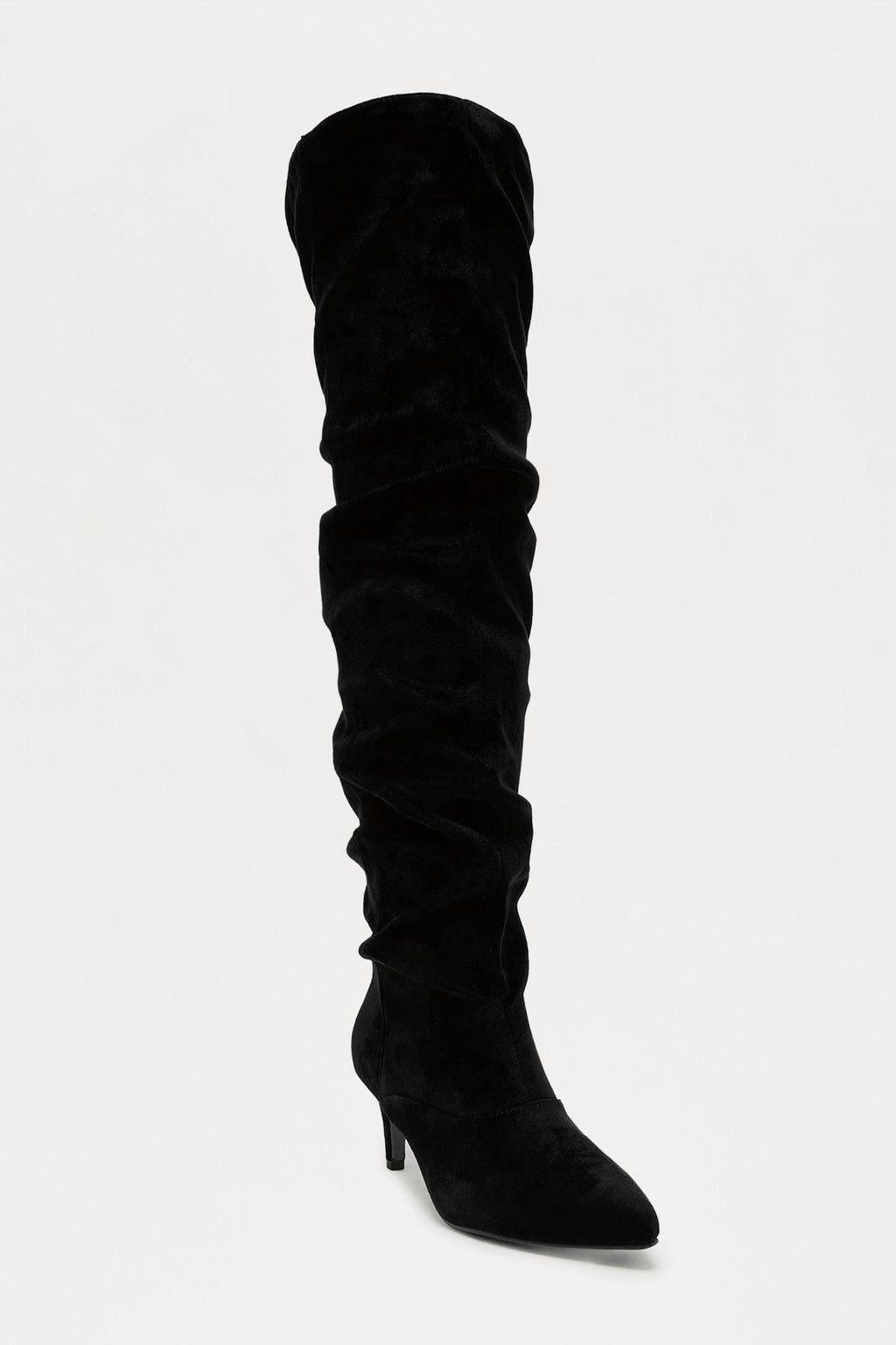 Essex Ruched Boots - Black