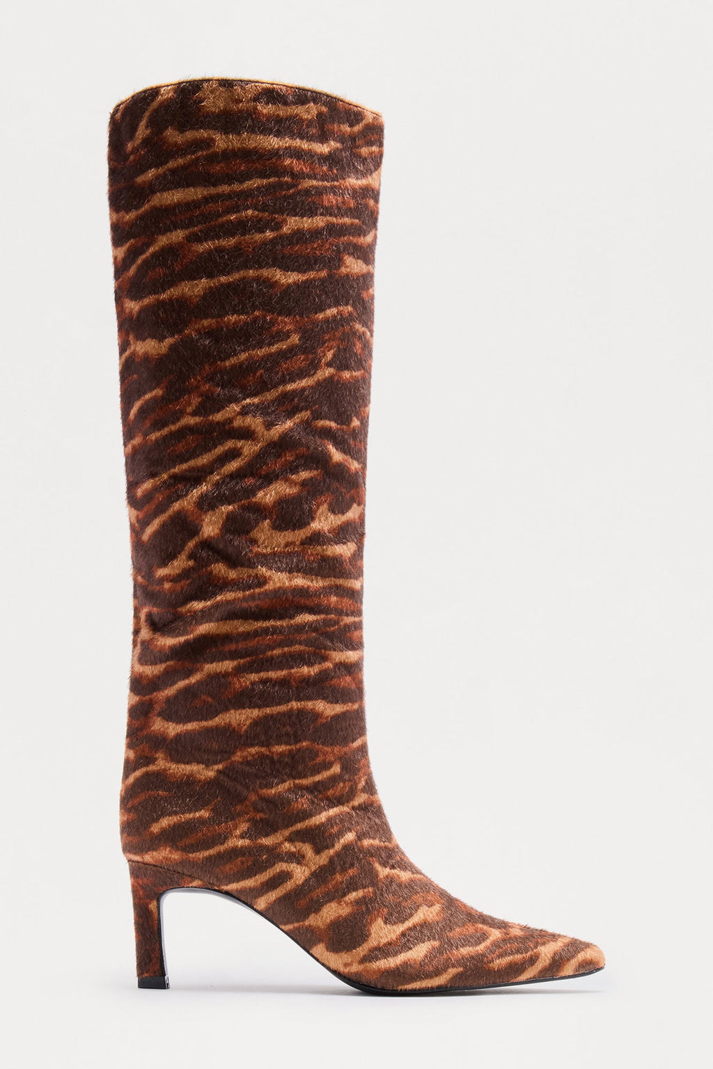 Tiera Knee High Boots - Brown Combo