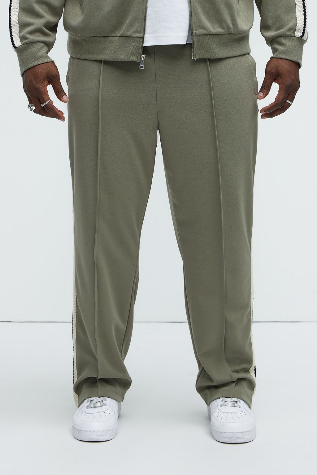 Dennis Classic Knit Track Pants - Olive