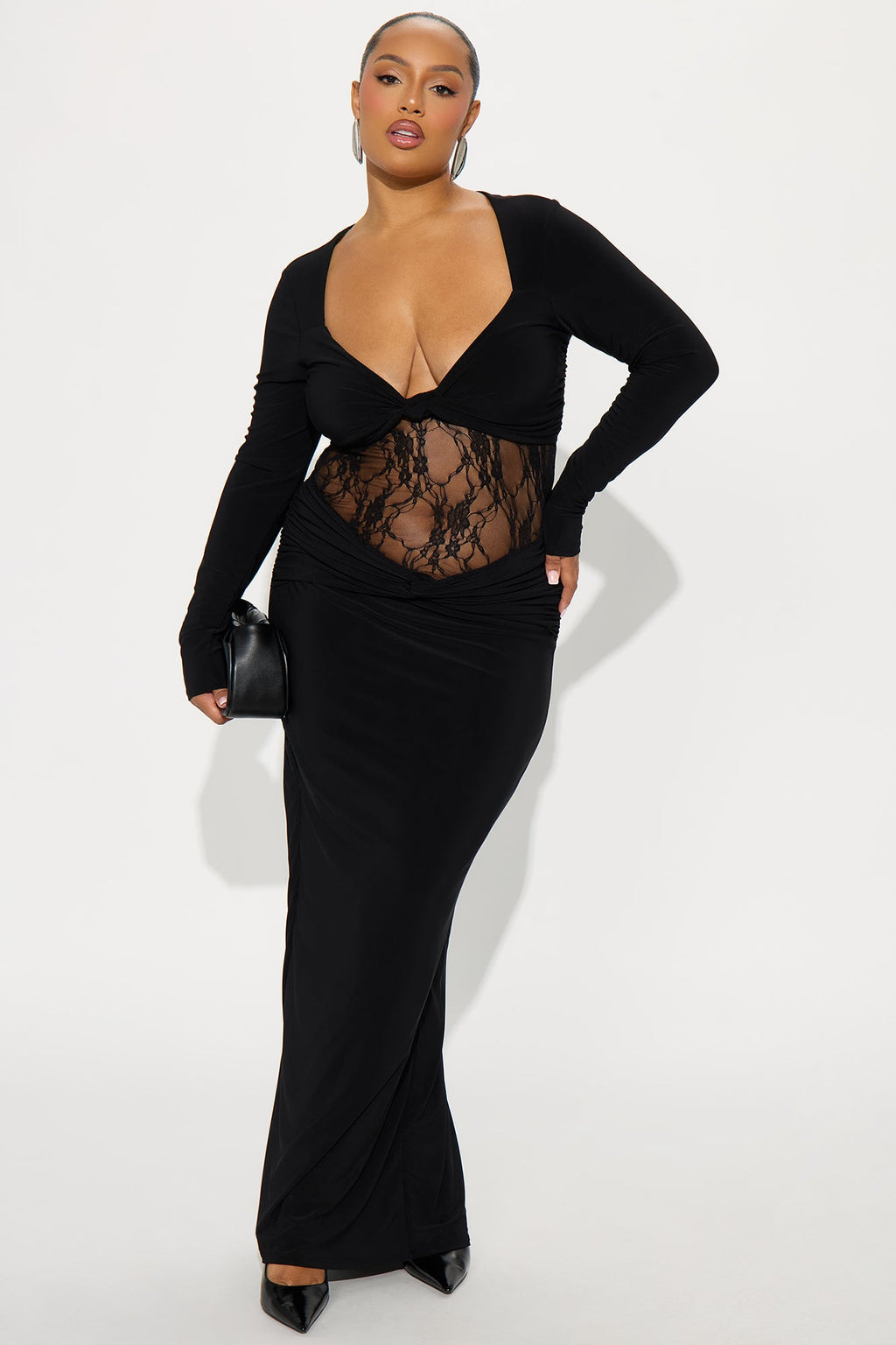 Instant Crush Lace Maxi Dress - Black
