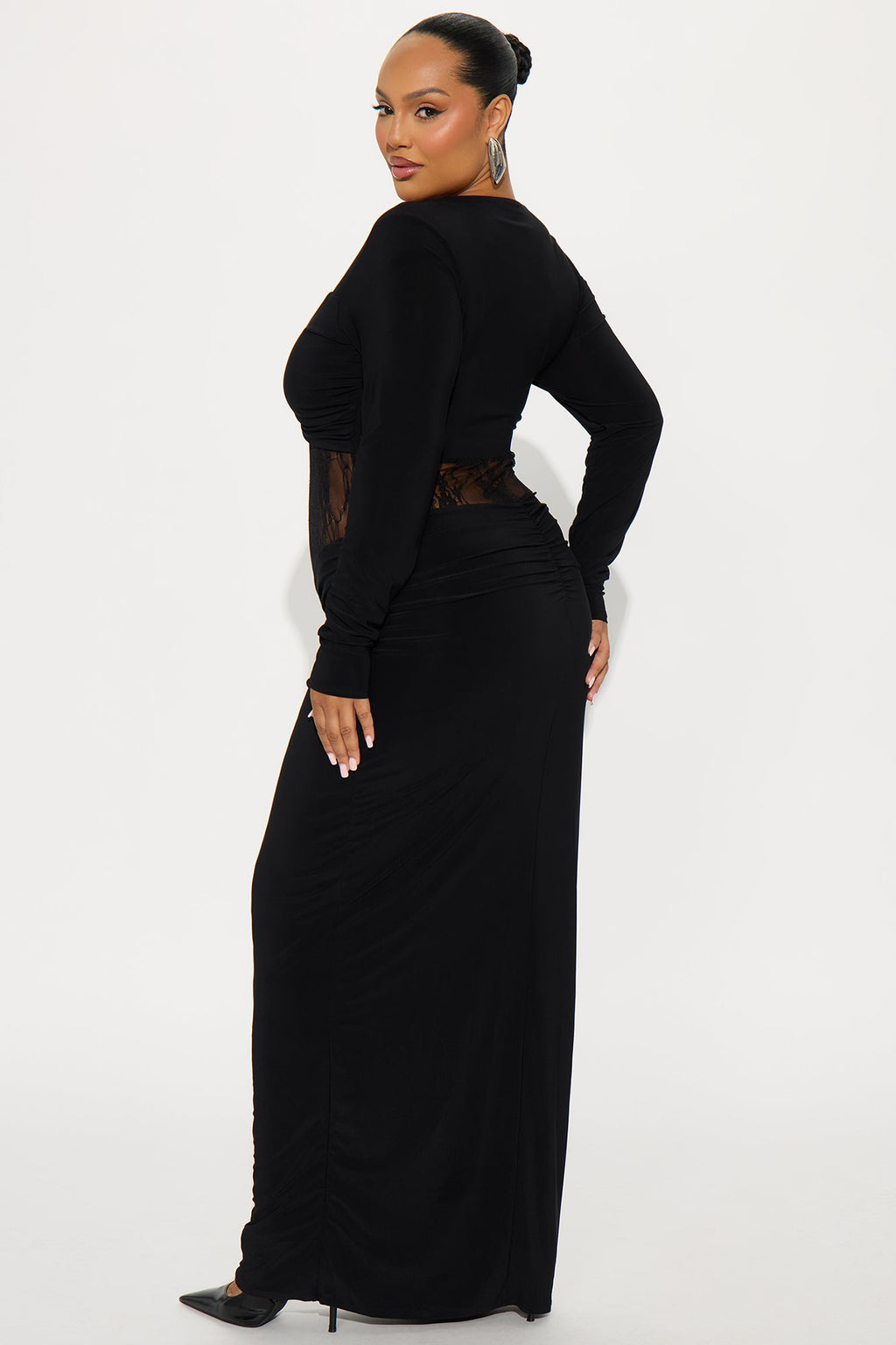 Instant Crush Lace Maxi Dress - Black