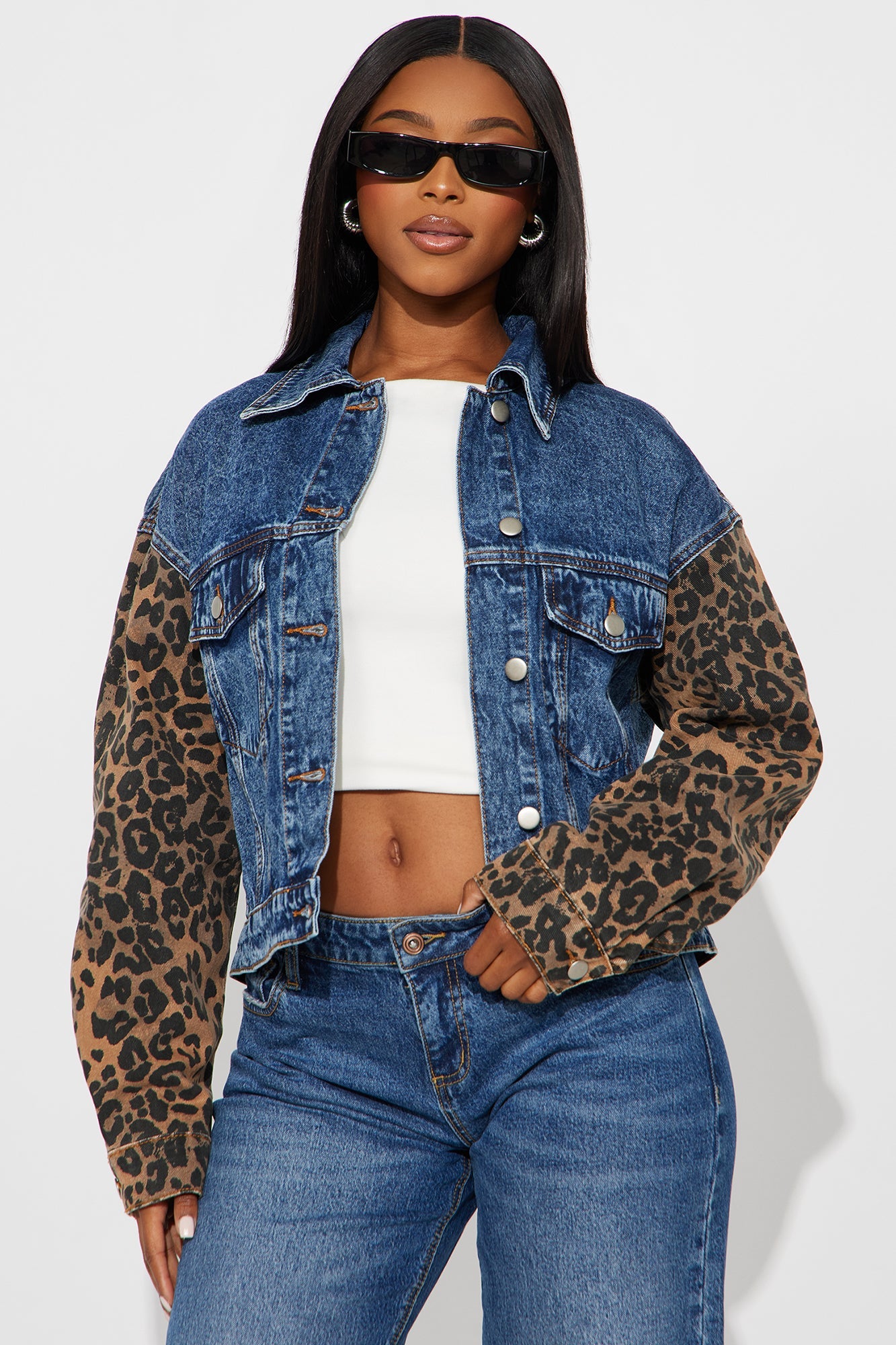 Prowling Around Denim Trucker Jacket - Dark Wash