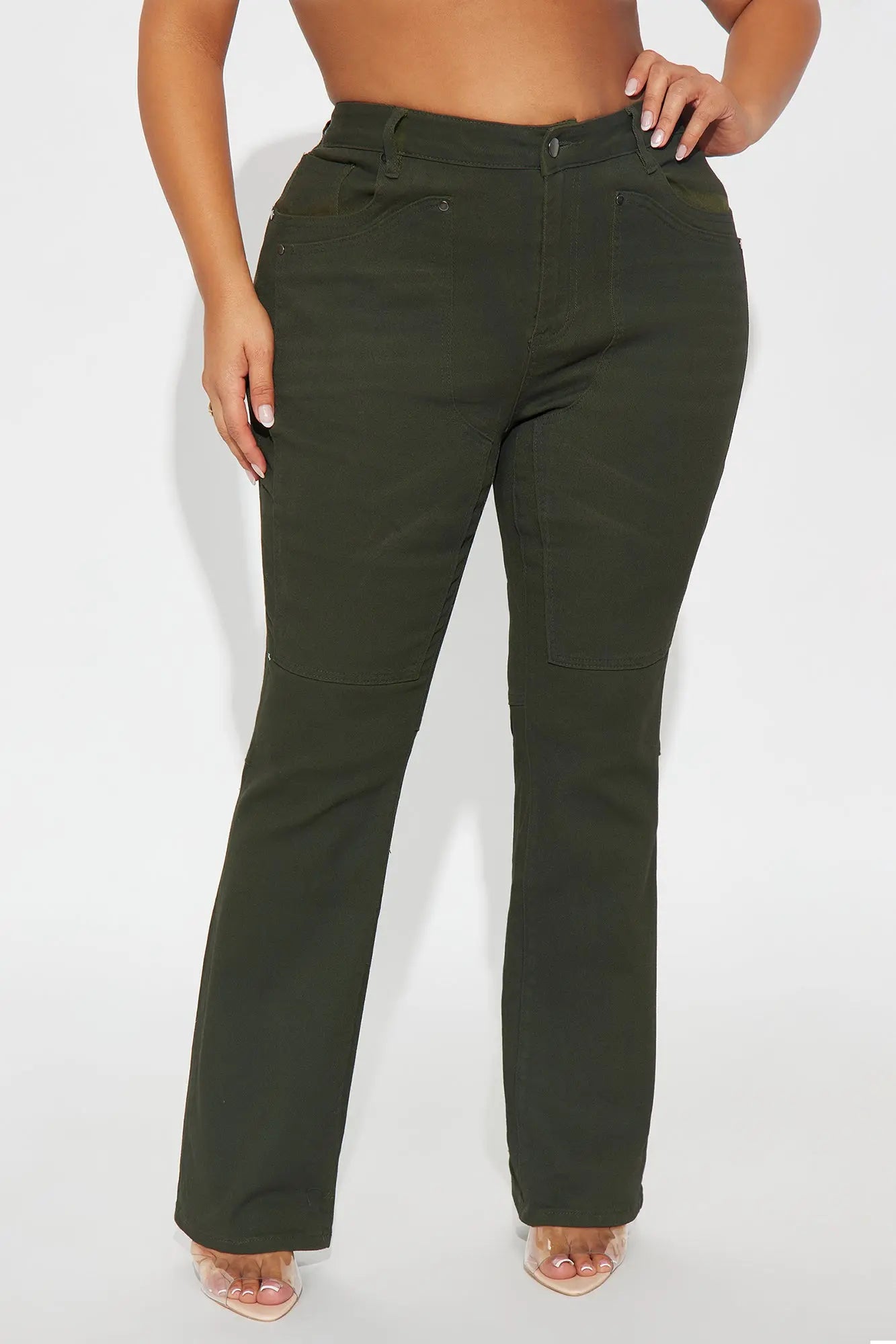 Headed West Straight Leg Pant - Dark Olive 