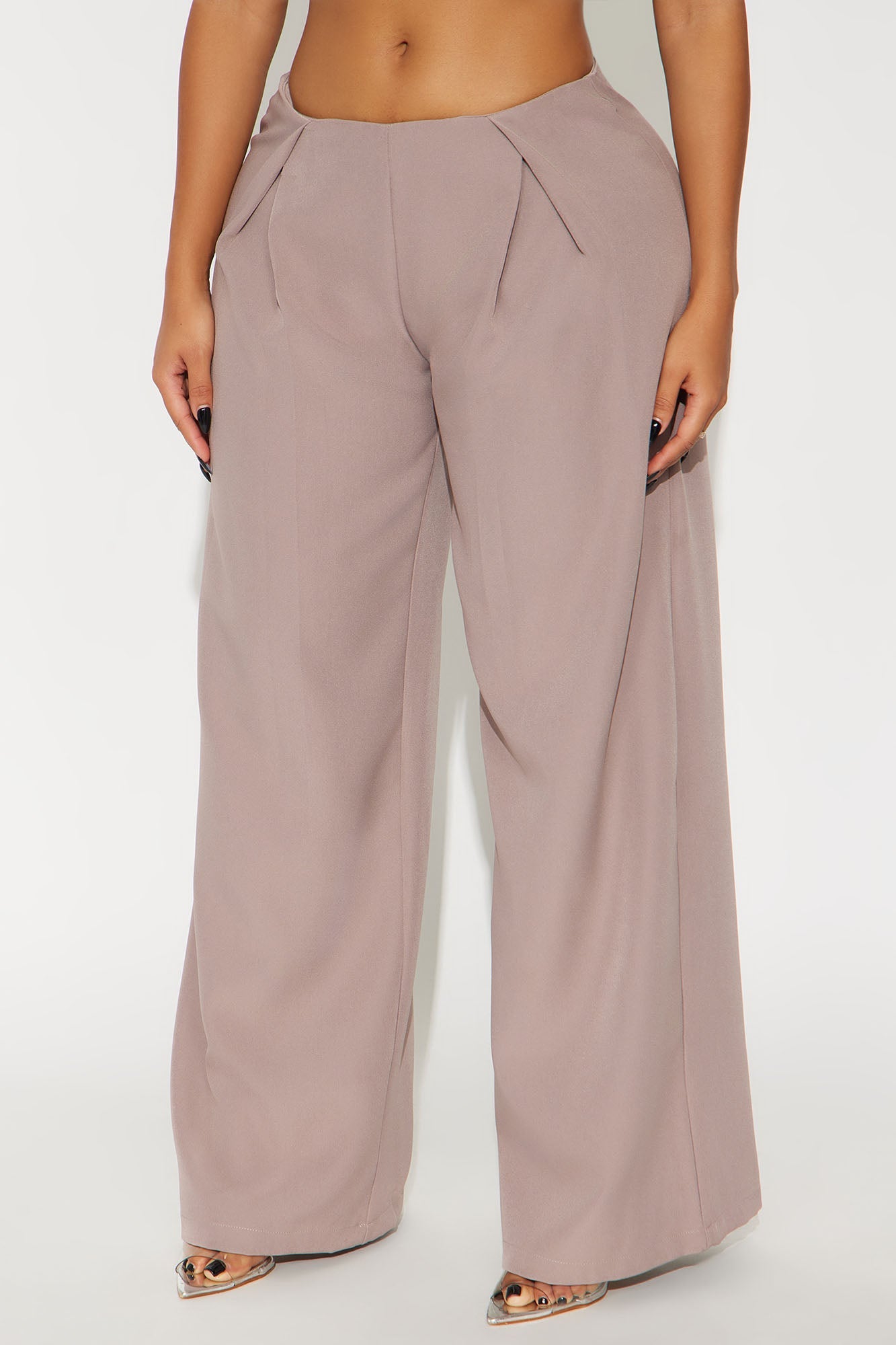 Eyes Set On You Pleated Wide LegTrouser Pant 33 - Orchid